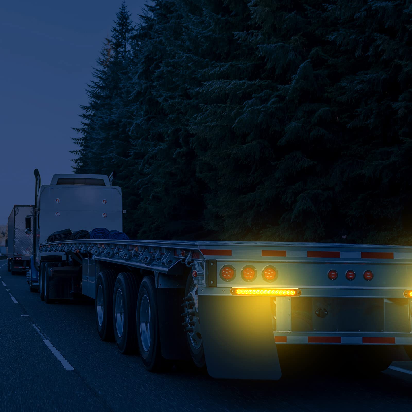 2 Pieces 10 Inch 15 Led Trailer Tail Light Bar Stop Turn Tail Lights Assembly Third Brake Strip 9 To 30-Volt Trailer Identificat