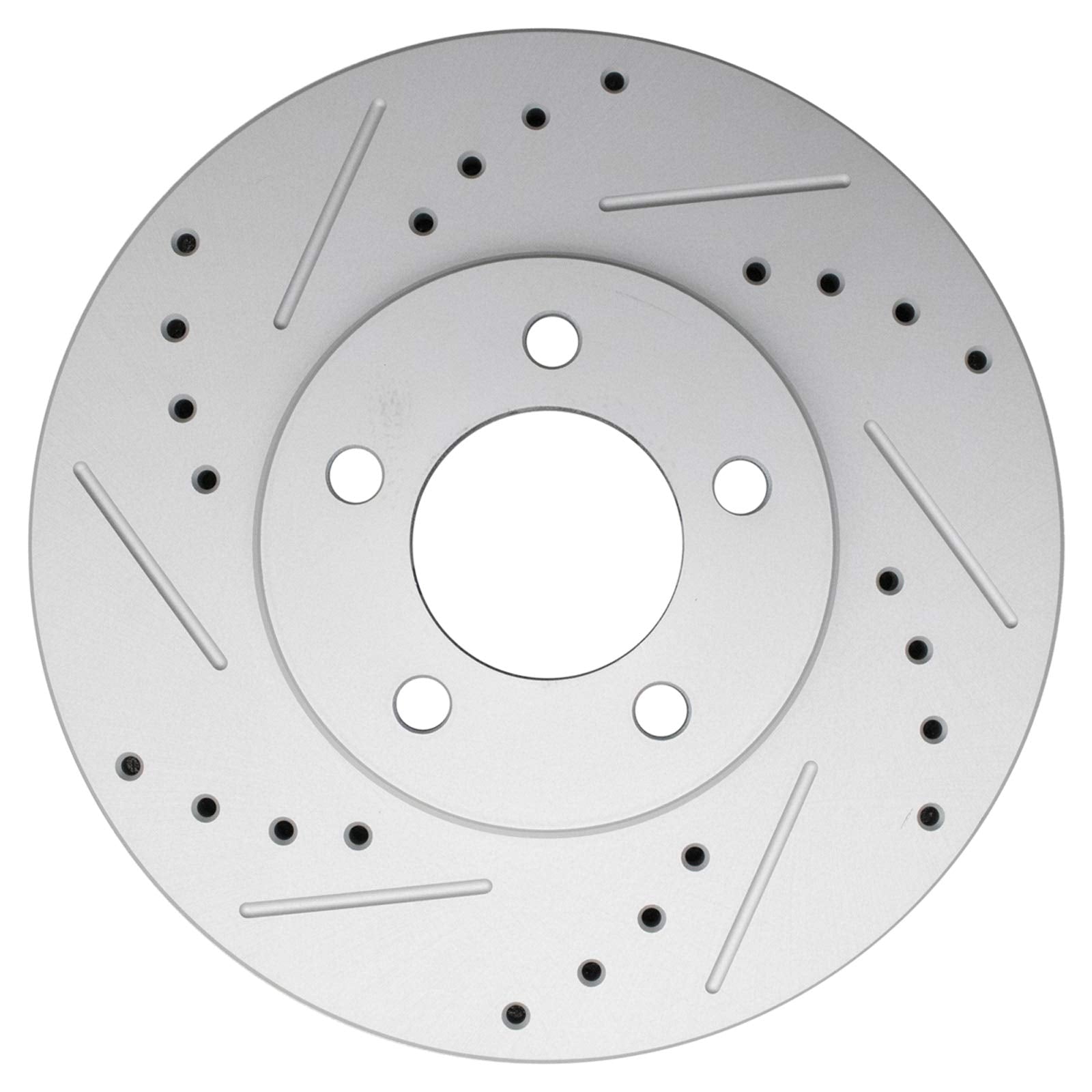 Trq Front Performance Brake Rotor Drilled Slotted Pair Set For 1995-2002 Continental / 1996-1997 Cougar / 2001-2005 Sable / 1996