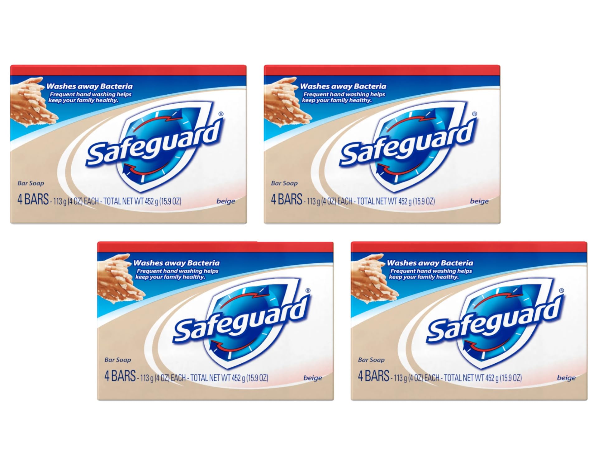 Antibacterial Bath Bar Soap (1 Pack of 4 bars)-New