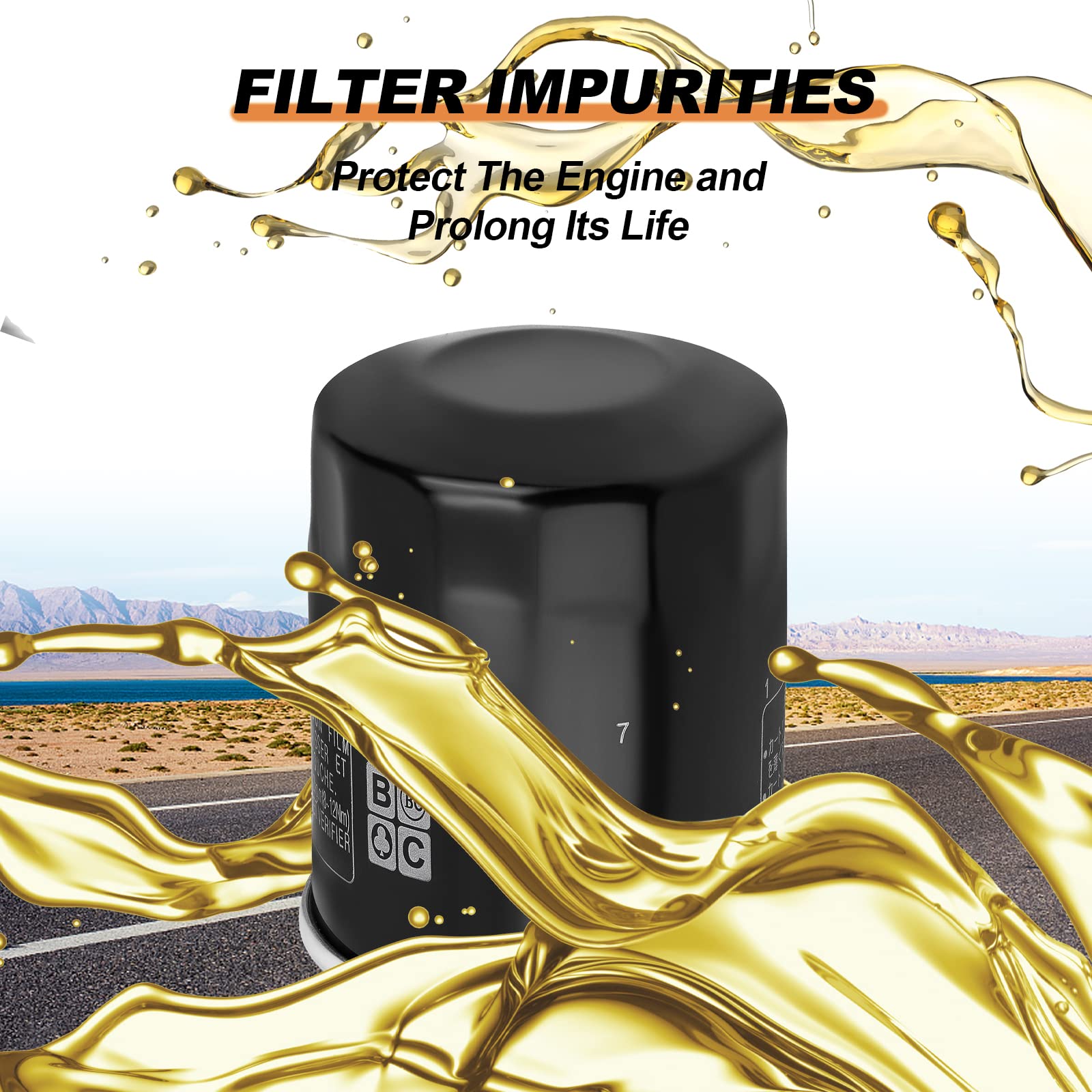 Lcgly 3 Pcs Oil Filter 2540122 2540086 Compatible With Polaris Ranger 570 700 800 900 1000 Crew Xp Rzr 570 800 900 1000 Sportsma