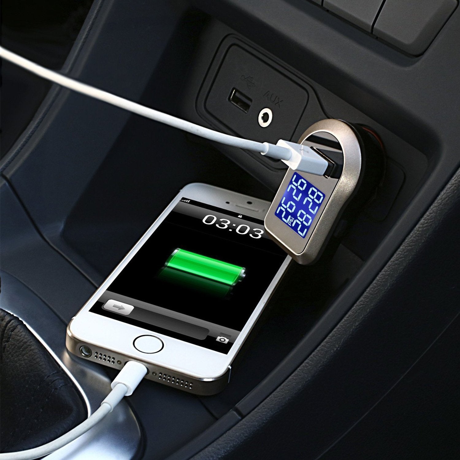 Vesafe Wireless Tire Pressure Monitoring System, Universal Tpms With Real-Time Lcd Display, 5 Alarm Modes, 4 Advanced Waterproof