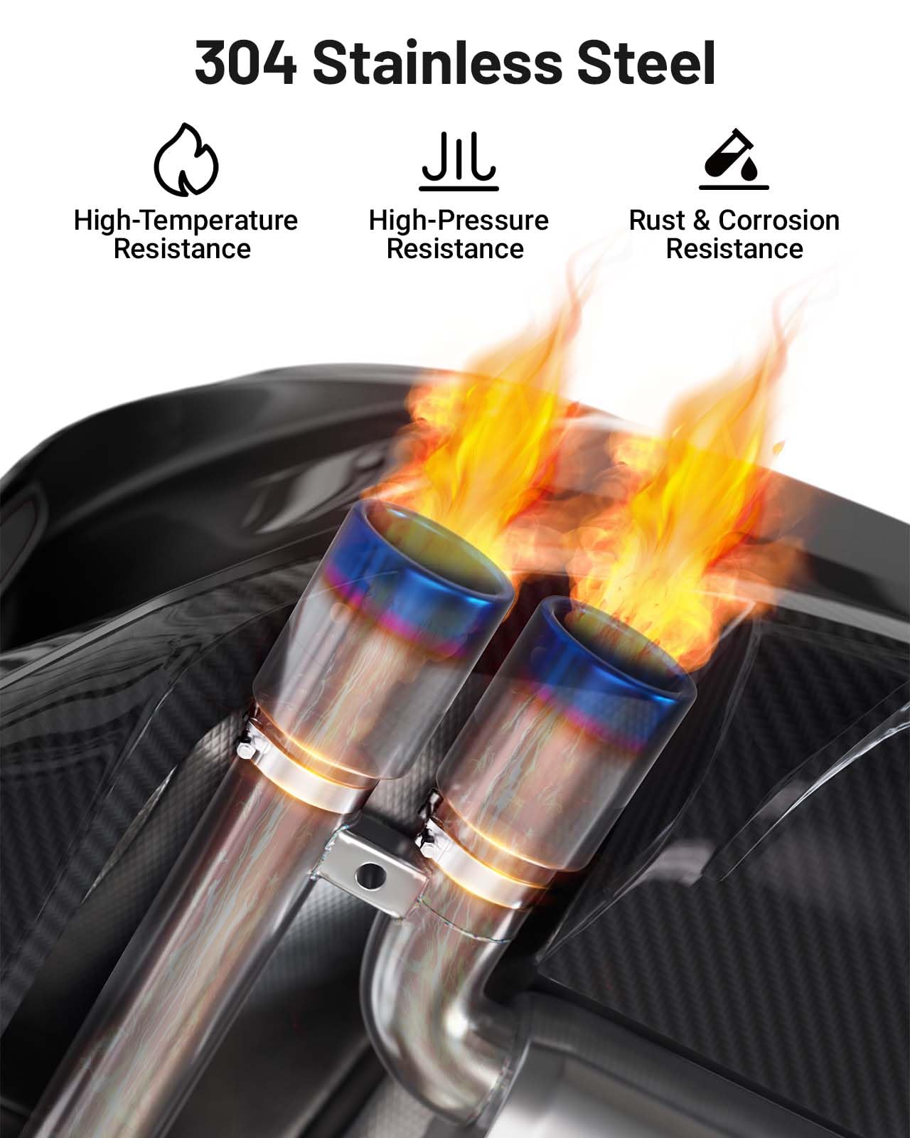 Evil Energy V Band Clamp With Flange Male Female Stainless Steel (4, 2.0'')