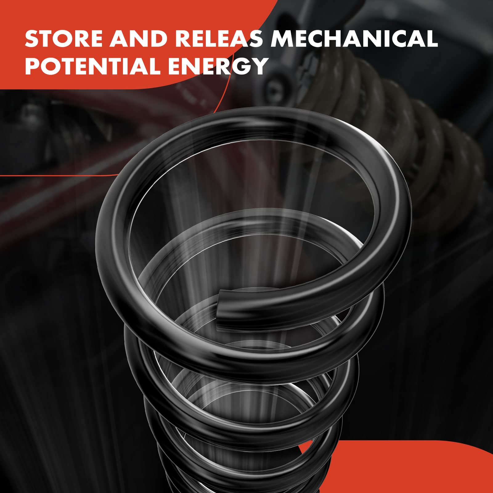 A-Premium 2Pcs Rear Suspension Coil Spring Set Compatible With Volvo Xc60 2010-2017, Driver And Passenger Side, Replace# 3130415