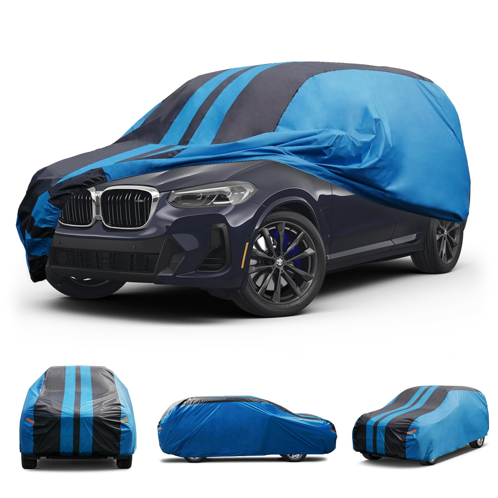 Kaugung Car Cover Waterproof Custom Fit Bmw X3(2003-2025), Full Exterior Cover For Automobiles Lightweight Resistant Outdoor Sun