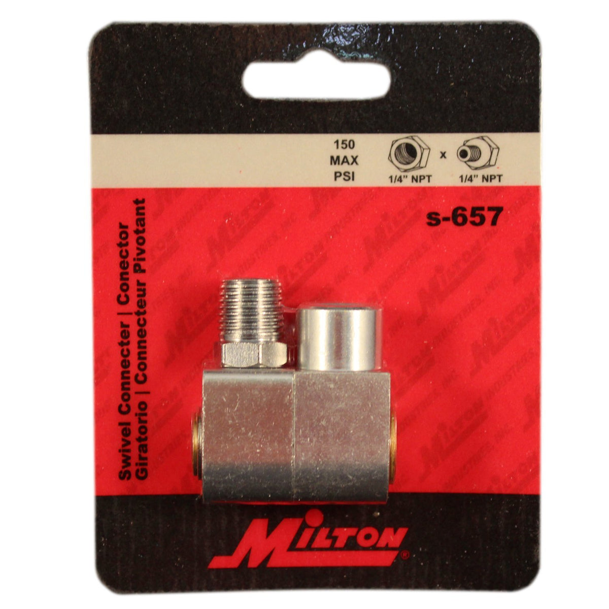 Milton S-657 1/4' NPT Swivel Hose Fitting Connector