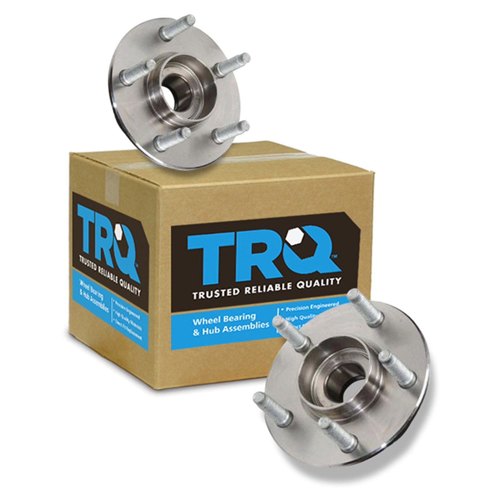 Trq Rear Wheel Hub Bearings Assembly Set Compatible With 1990-2007 Ford Taurus 1990-2005 Mercury Sable