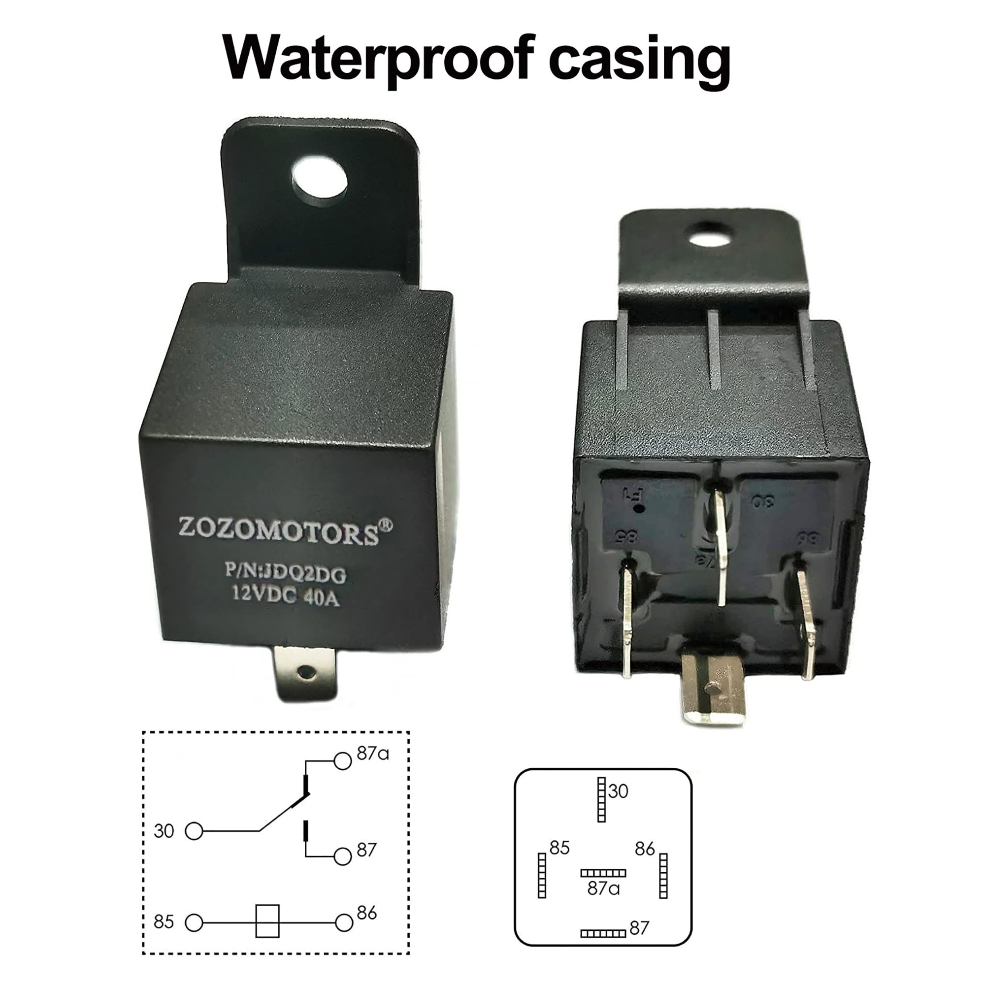 ZOZOMOTORS Dual Electric Fan Relay Kit Radiator Electric Fan Thermostat Kit Temperature Sensor Switch 185 On 175 Off, Automotive