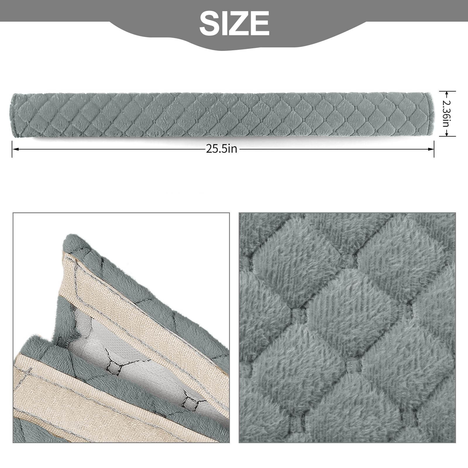 Surpassme Car Seat Belt Pads Cover, 1 Pc 25.5In Extra Length Seat Belt Shoulder Strap Covers Protector To Release Stress To Neck