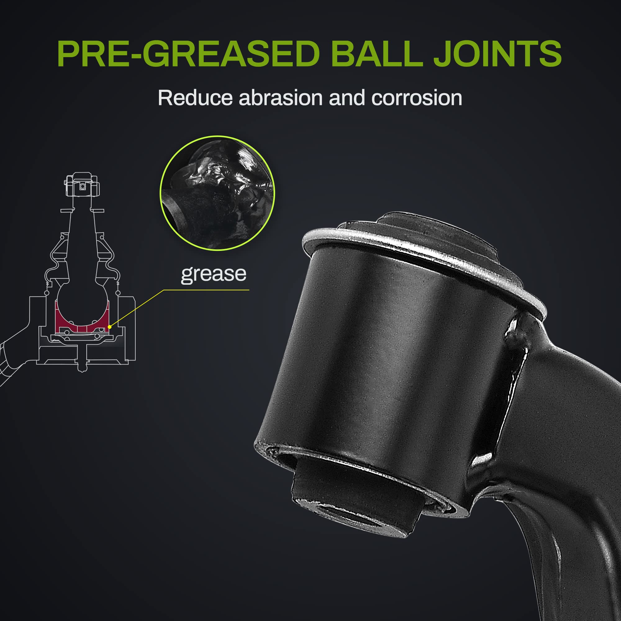 Autosaver88 -Pair Of Front Lower Control Arm Compatible With 2002-2006 Cr-V