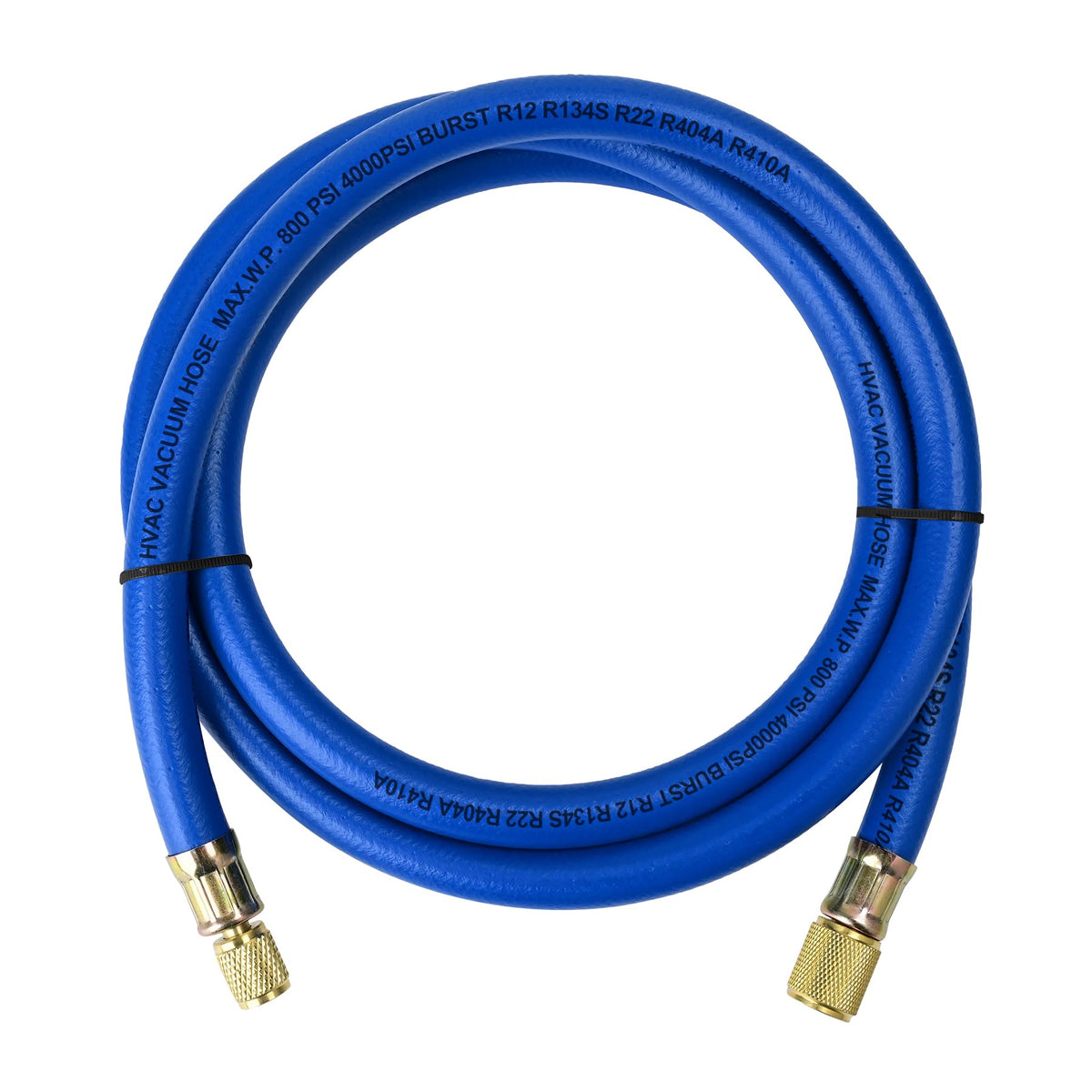 2025 Upgrade 3/8'' Diameter Hose, 3/8'' FL to 1/4'' FL Vacuum Certified Refrigerant Hose,6-Feet,for R410A and all Common Refrige