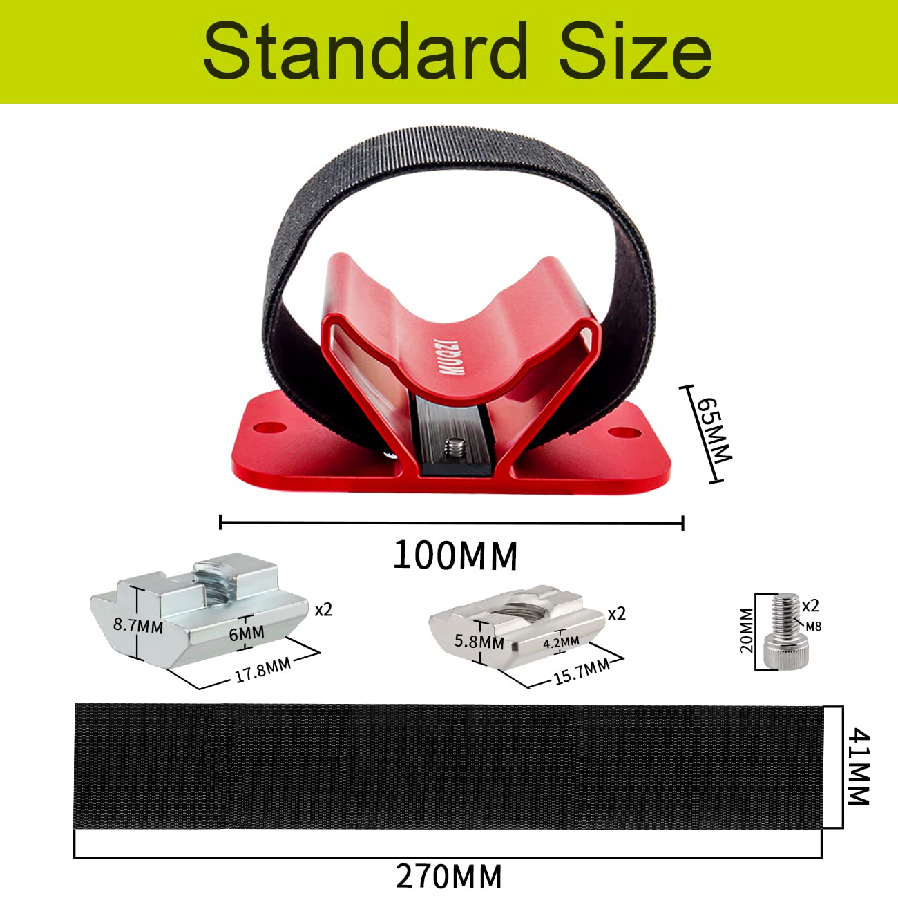 Muqzi Bicycle Rear Wheel Rack Mount Car Carrier Holder Installation For Road Mountain Bike Safe Transportation, Red