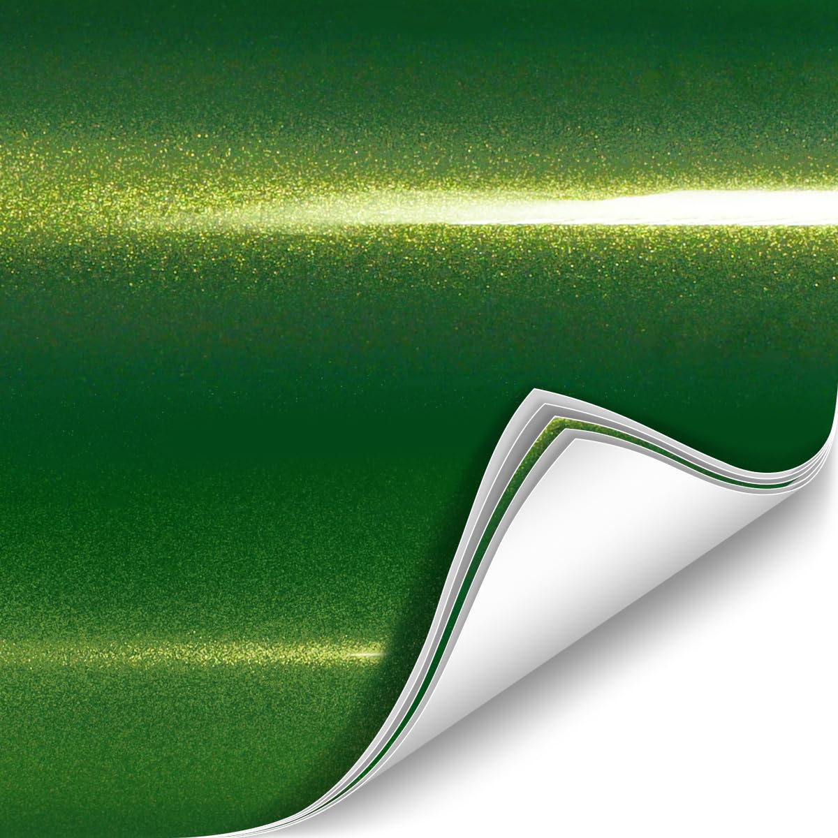 Colorfusion Ppf By Vvivid, Gloss Urban Green Dry Apply Ppf Vinyl Car Wrap Roll 1Ft X 5Ft
