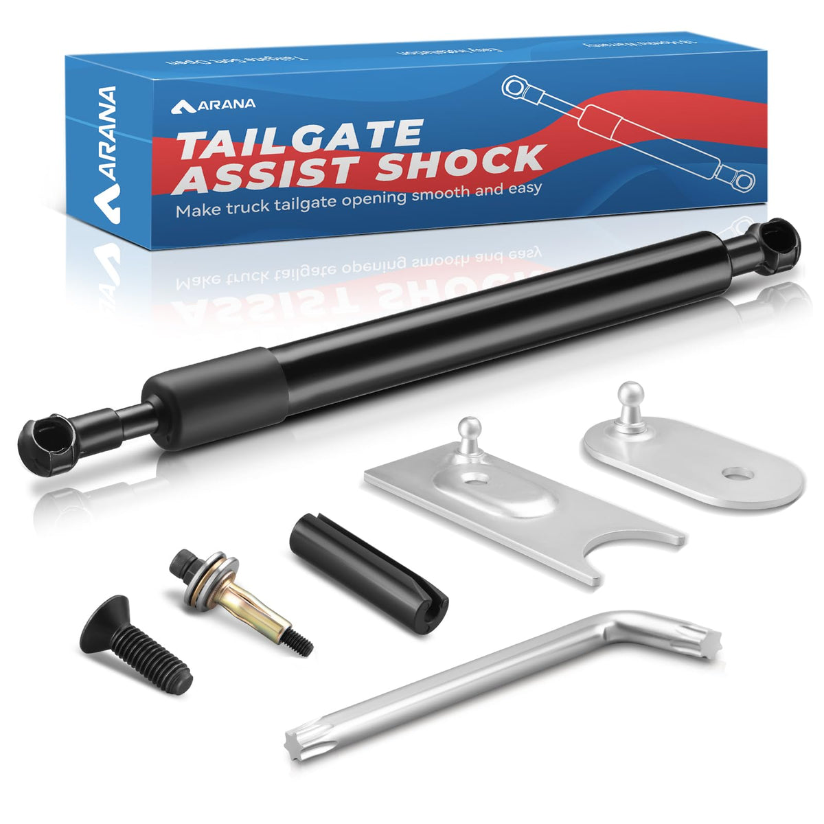 Arana Tailgate Assist For 2009-2018 Dodge Ram 1500, 2019-2024 Ram 1500 Classic, Soft Open Tail Gate Shock Damper Kit Fits 2010-2