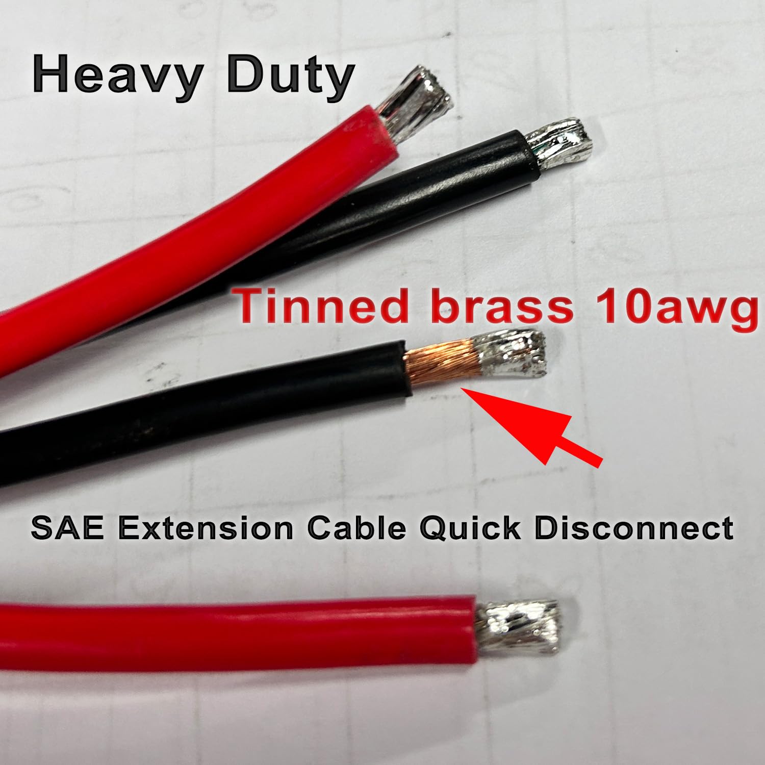 10Awg Sae Extension Cable Quick Disconnect Wire Harness Plug For Rv Trailer Trolling Motor Solar Panel Boat And More 2 Pack