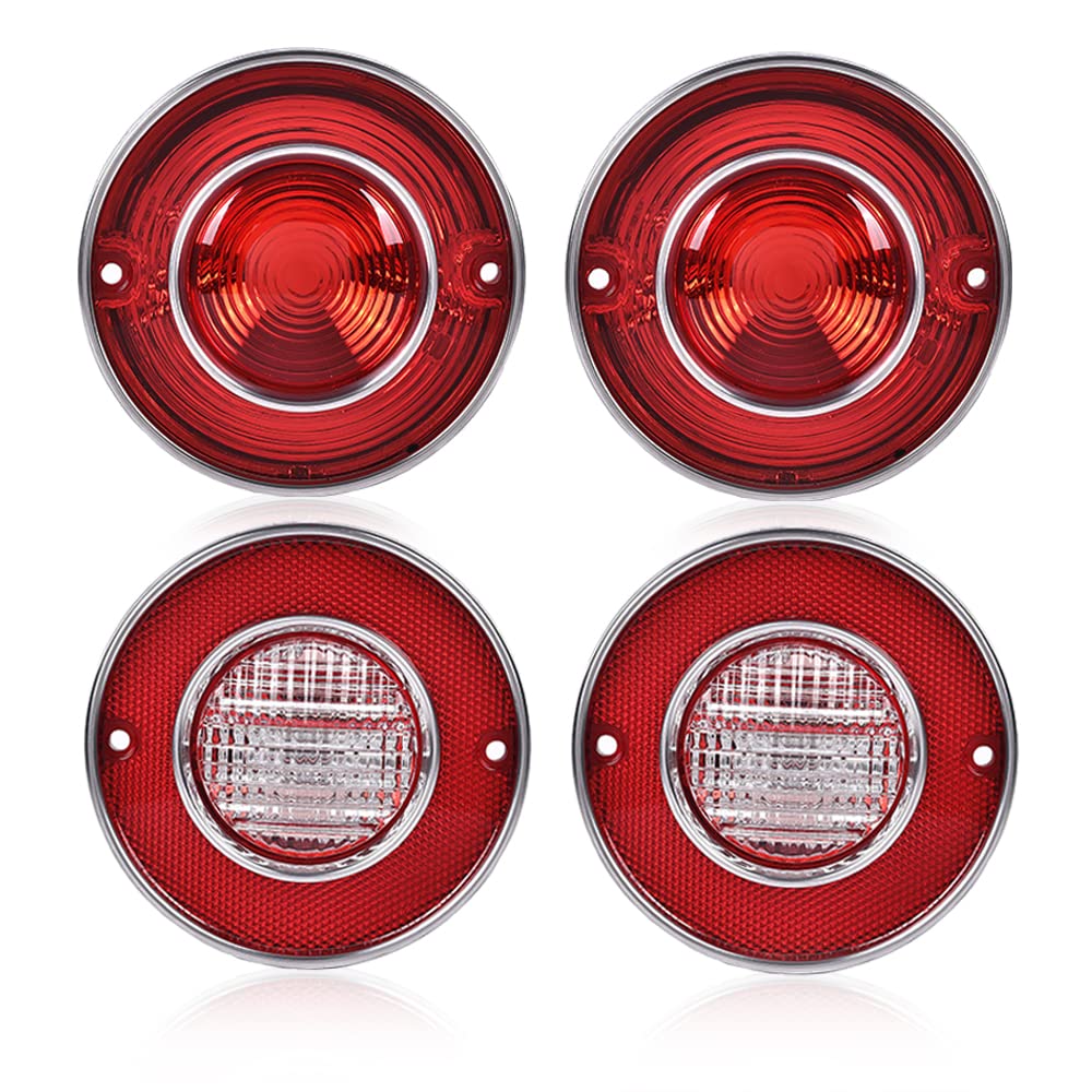 Pit66 Tail Lights+ Backup Lights Compatible With Chevy Corvette 1975-1979