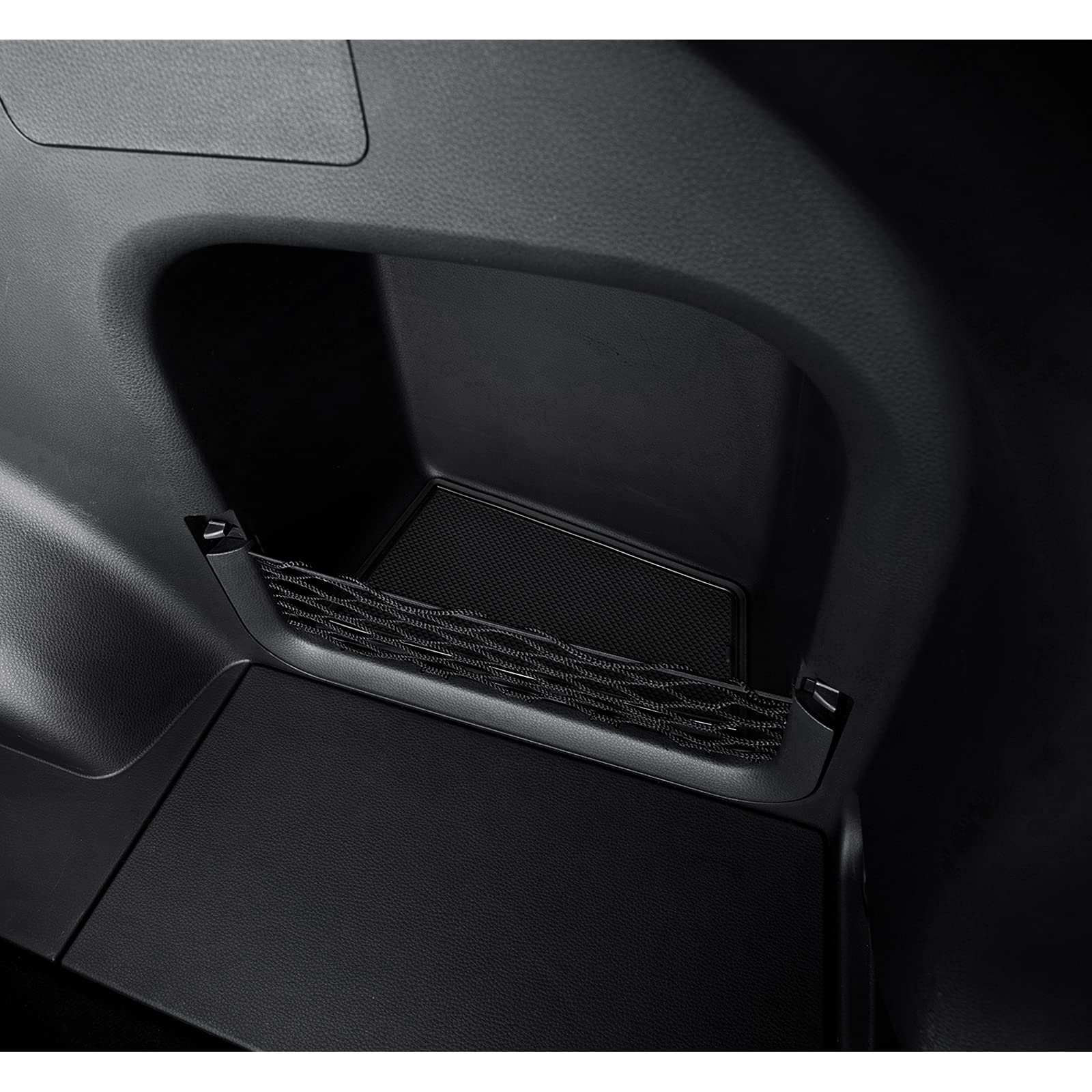 Jdmcar Liner Accessories Compatible With Toyota Rav4 2023 2022 2021 2020 2019, Custom Fit Cup Holder, Center Console, And Door Pockets Rubber Inserts Kit (Black Trim) - 15 Pc Set