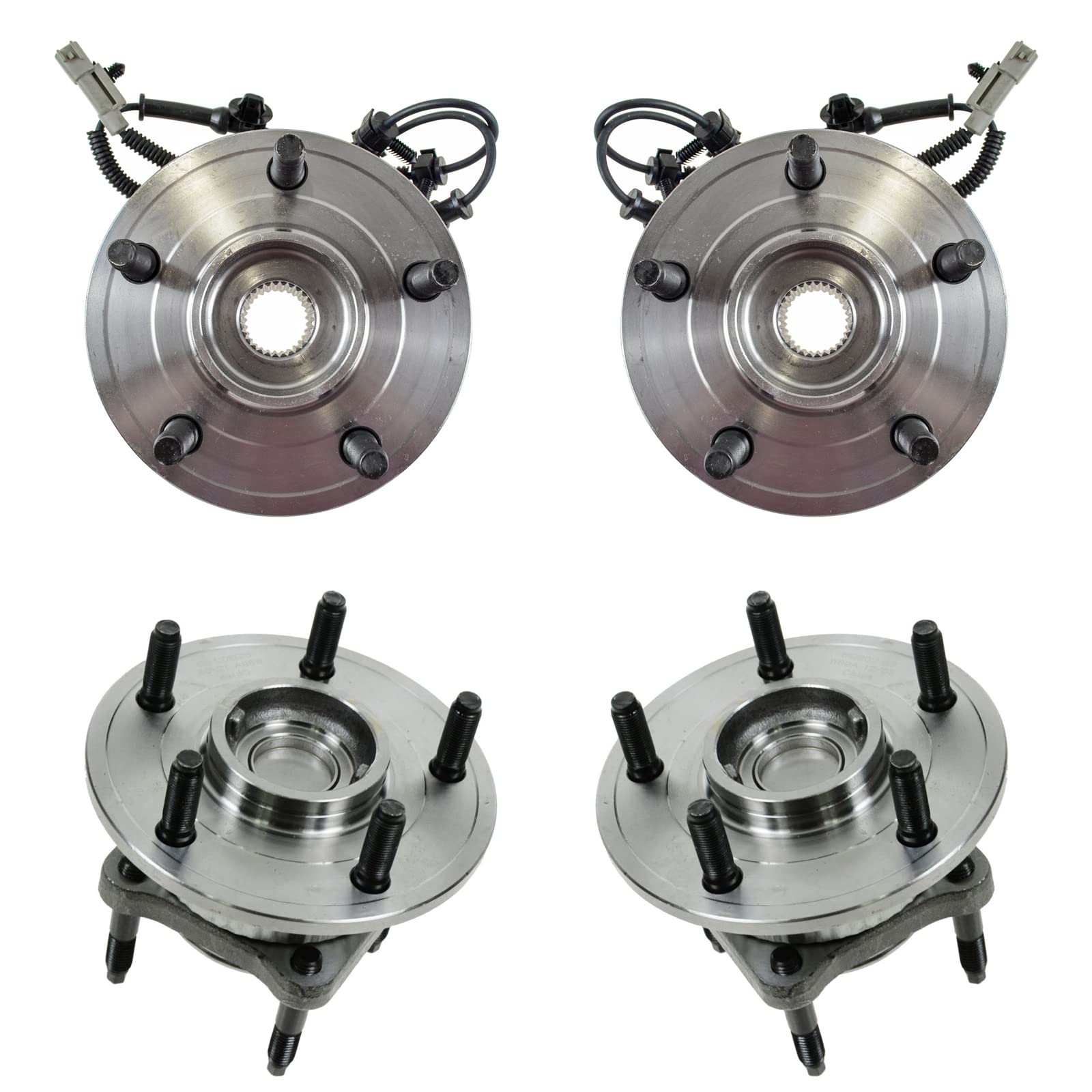 Trq Wheel Hub Bearings Assembly Set Compatible With 2006-2010 Jeep Commander 2005-2010 Grand Cherokee
