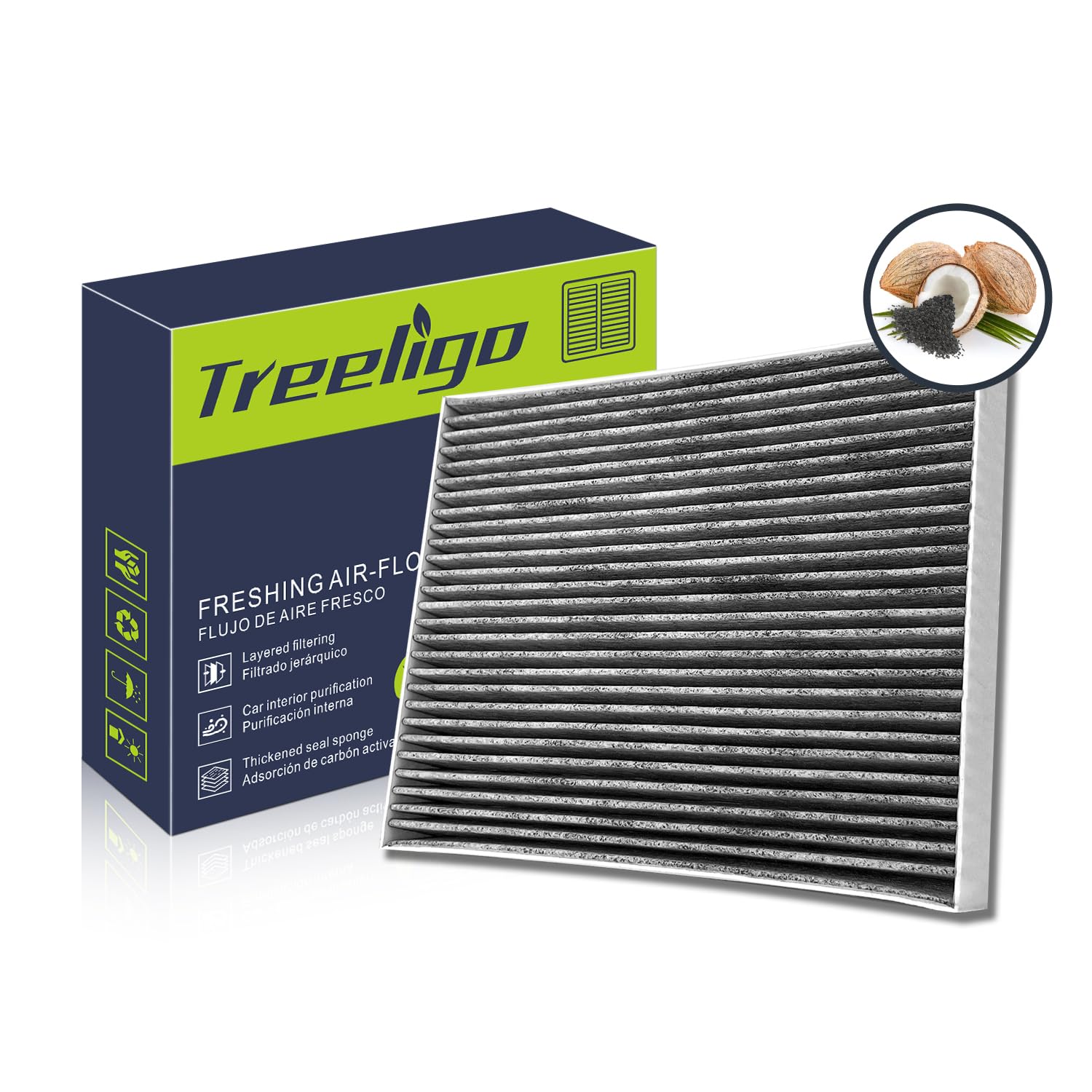 Treeligo Cf12772 Cabin Air Filter, Replacement For Ford Bronco Sport 2021 2022 2023 Escape 2020 2021 2022 Explorer 2020 2021 202