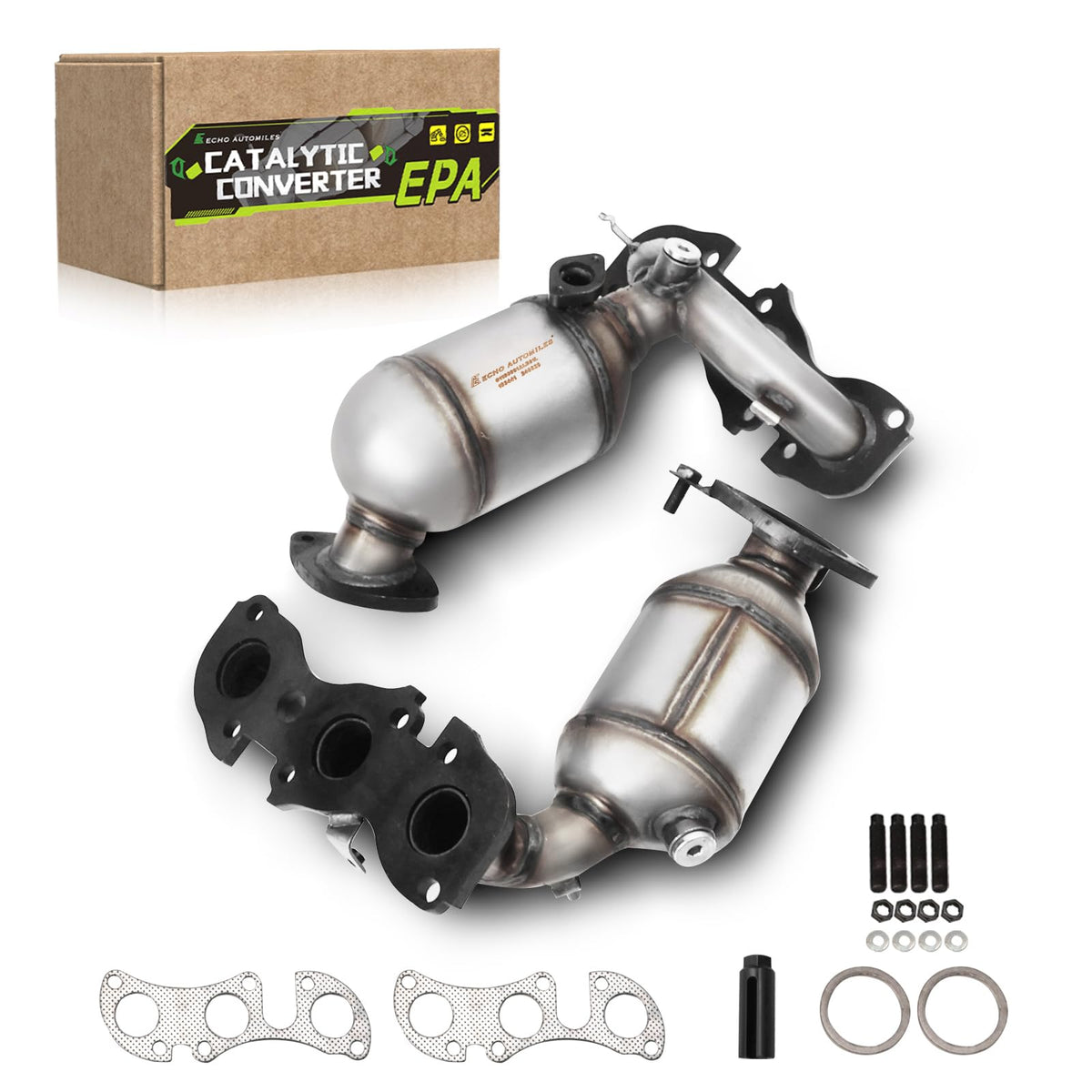 ECHO AUTOMILES Left & Right Catalytic Converter Compatible with Lexus ES300 2002 2003, Lexus ES330 2004-2006, Toyota Camry 2002-