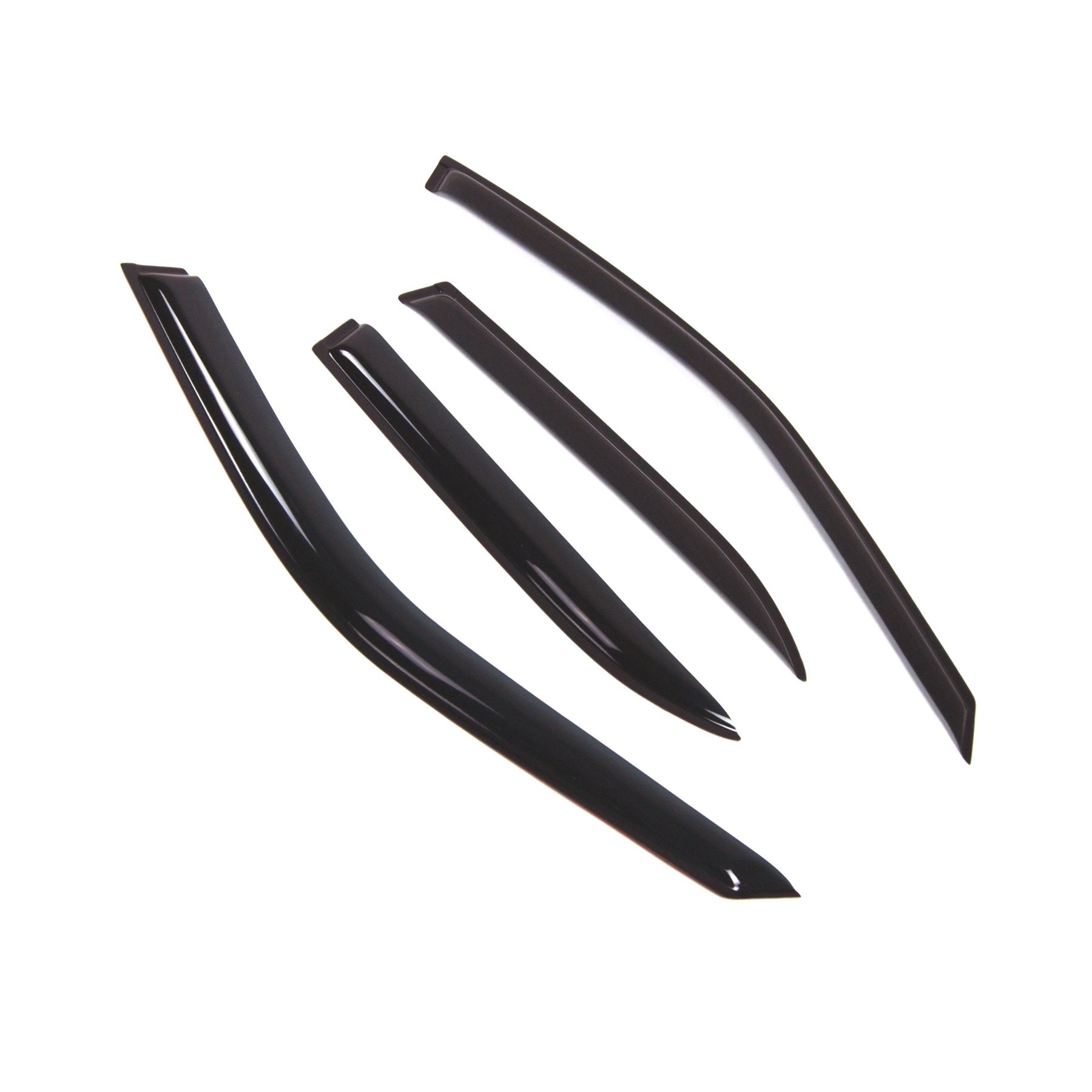 Tuningpros Window Visor Compatible With 1992-1998 Bmw 318I 320I 323I 325I, Dgwv2-491 Outside Mount Deflector Rain Guard Dark Smo