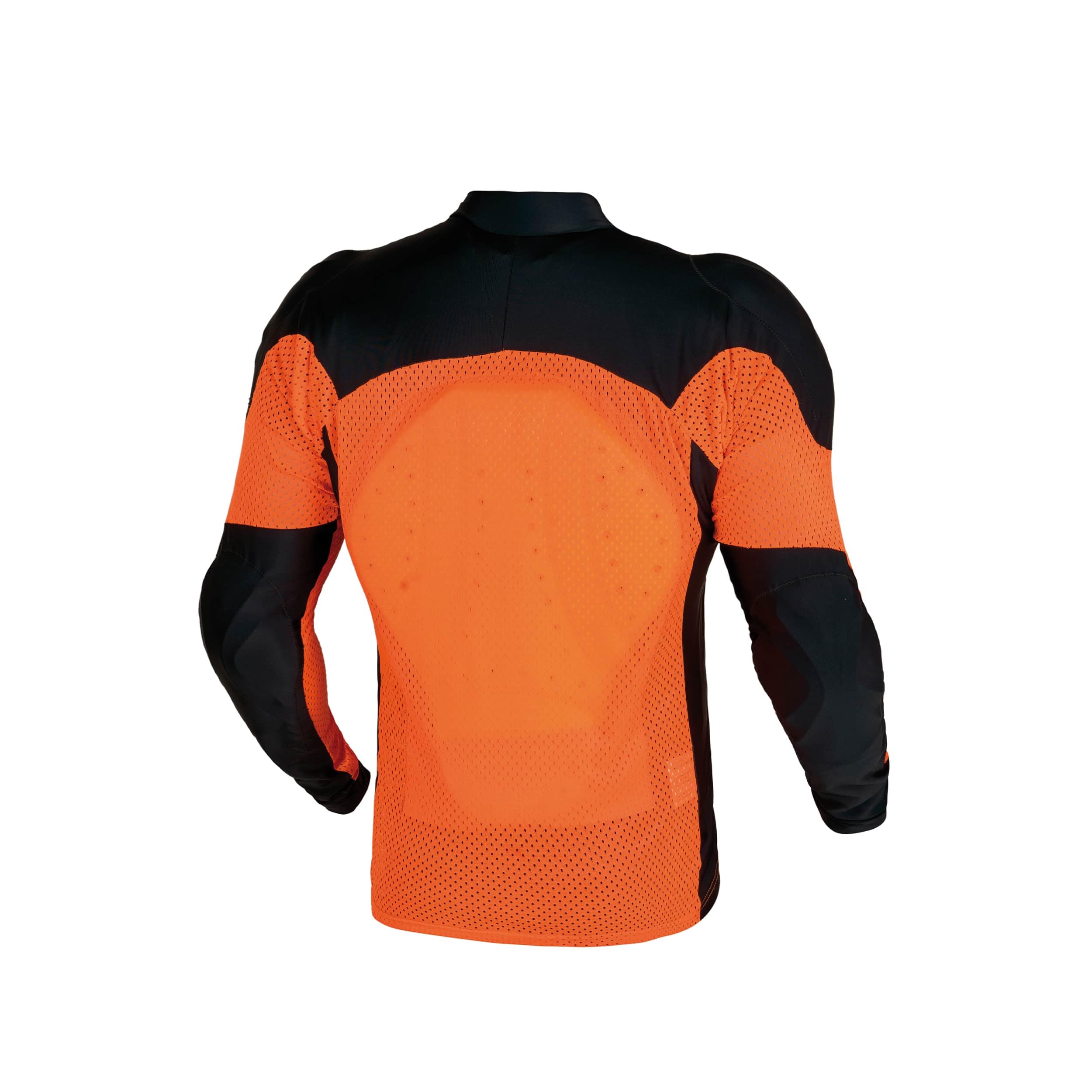 Wicked Stock Men'S Orange Xxl Motorcycle Protective Mesh Shirt With Ce Level 2 Armor