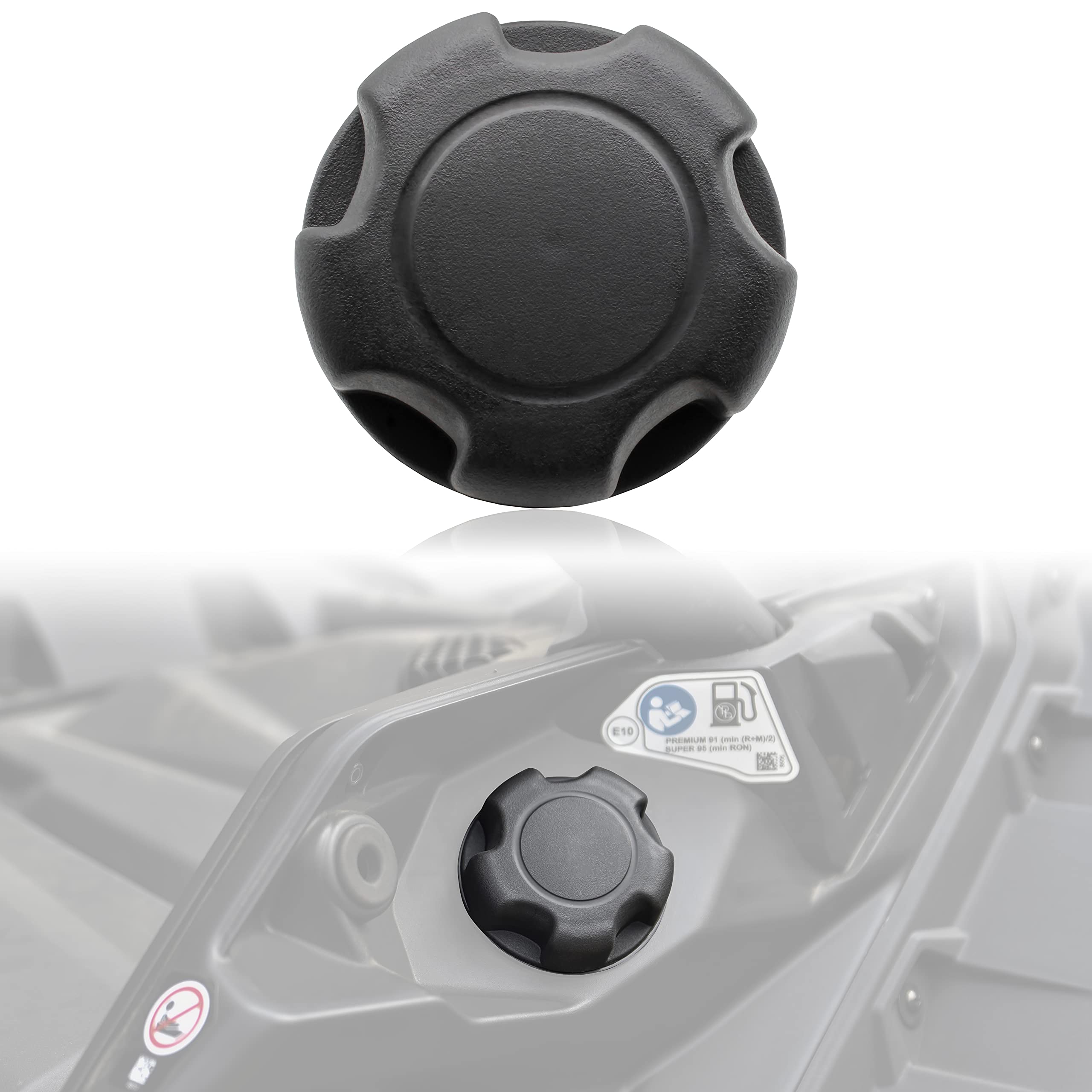 Sautvs Gas Fuel Tank Cap For Polaris & Can Am Atv/Utv, Gas Cap For Polaris Sportsman General Ranger Rzr 800 900 1000 &Can-Am Maverick Defender (1Pc, #5450389, 5433687, 7082037, 5439075, 513033816)