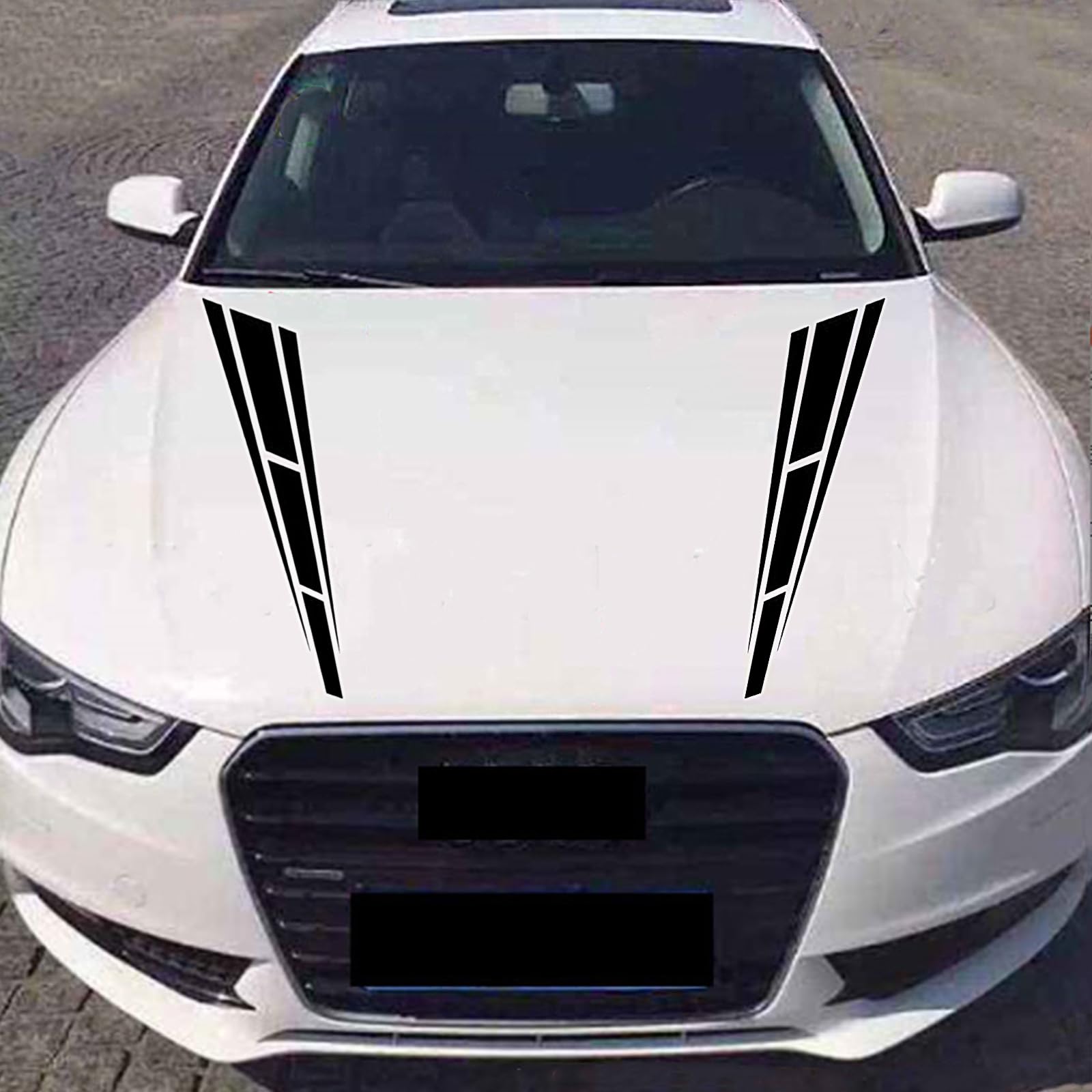 Lanzmyan Universal Hood Decal Sticker Dbs001 Car Hood Racing Body Side Vinyl Modified Stripe Decal Decoration Black