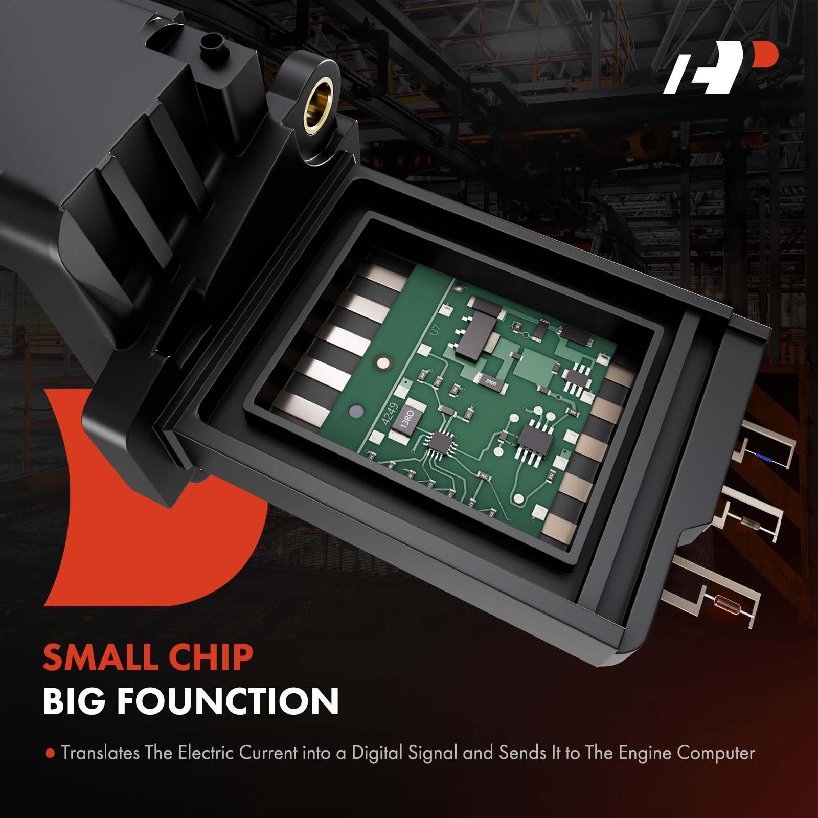 A-Premium Mass Air Flow Sensor Compatible With Buick, Cadillac, Chevy & Gmc Vehicles - 2012-2019 - Silverado 1500, Equinox, Sierra 1500, Malibu, Traverse, Impala, Tahoe & More, Replace Part# 23262343