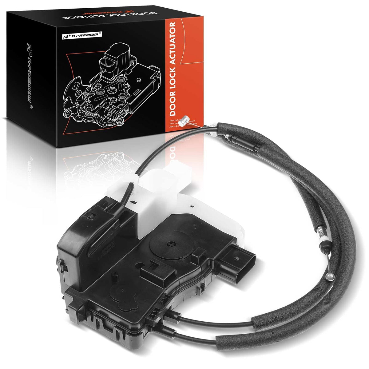 A-Premium Door Lock Latch & Cable Assembly Compatible with Hyundai Vehicles - Tucson 2011 2012 2013 2014 2015 Sport Utility - Fr