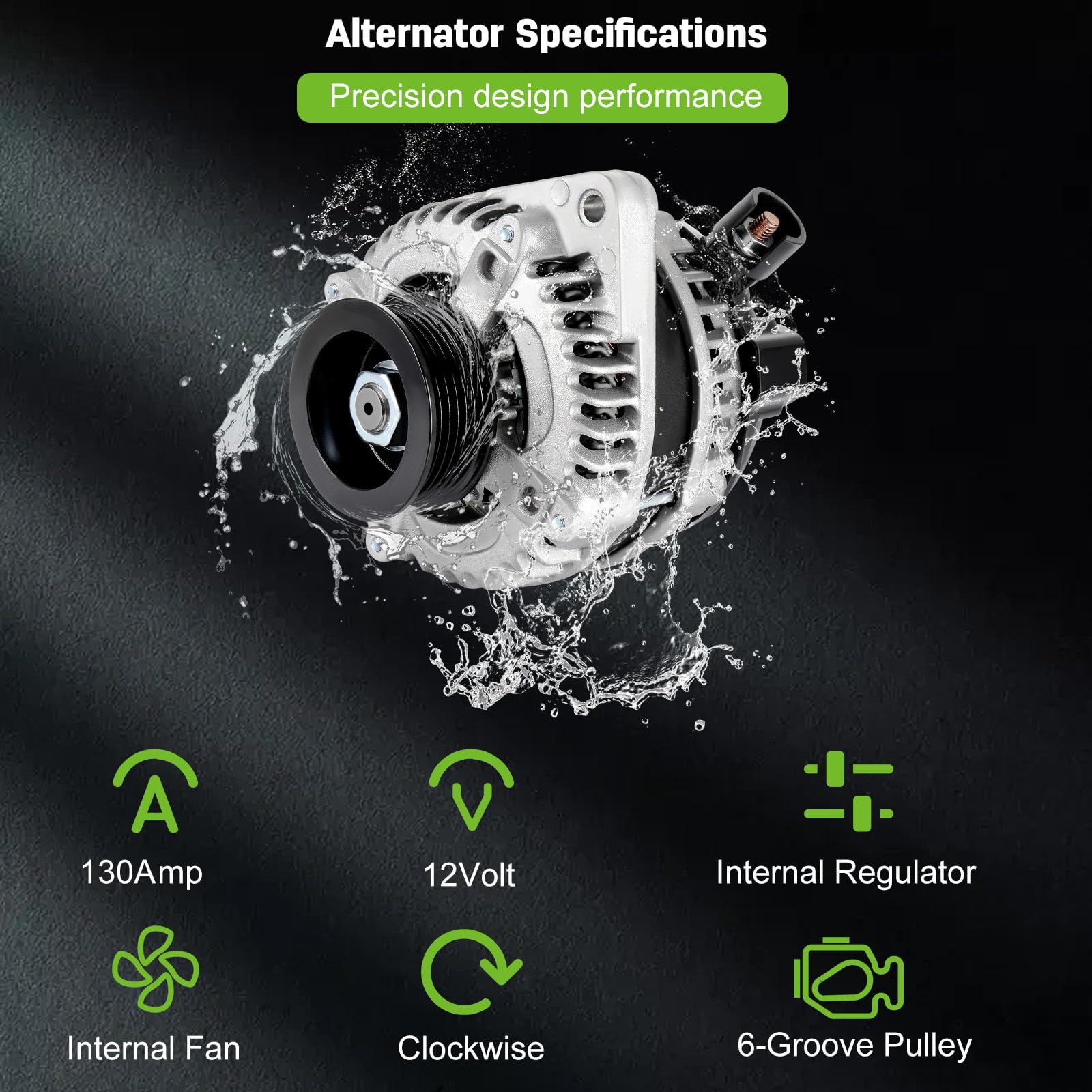 Scitoo Alternator Fit For Honda Odyssey Alternator 2008 2009 2010, For Honda Pilot Alternator 2009 2010 2011 3.5L Al1311X