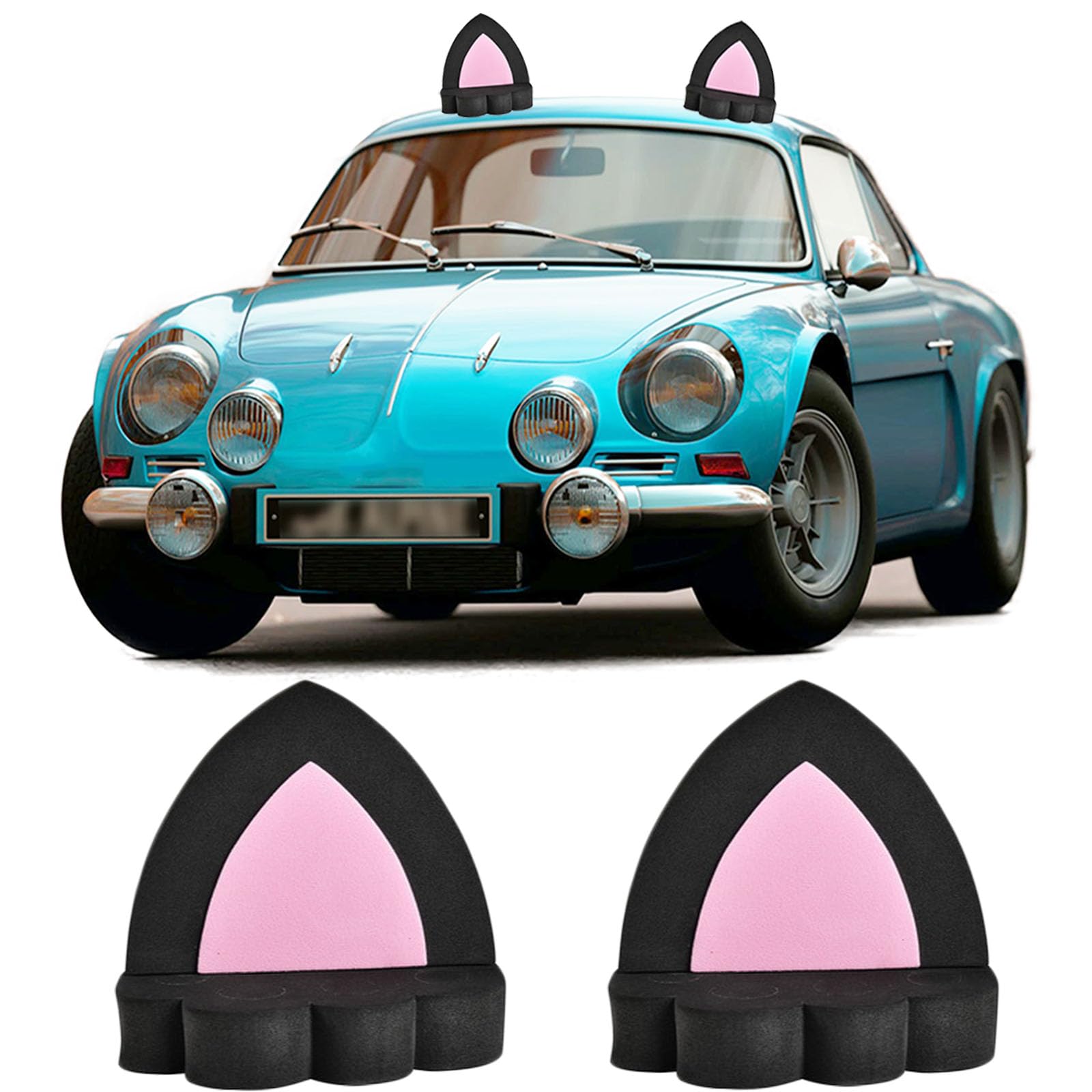 Car Roof Decoration 3D Bumper Hood Stickers, Universal Lovely Creative Green Grass Bean Sprout Car Exterior Helmet Sticker Decal