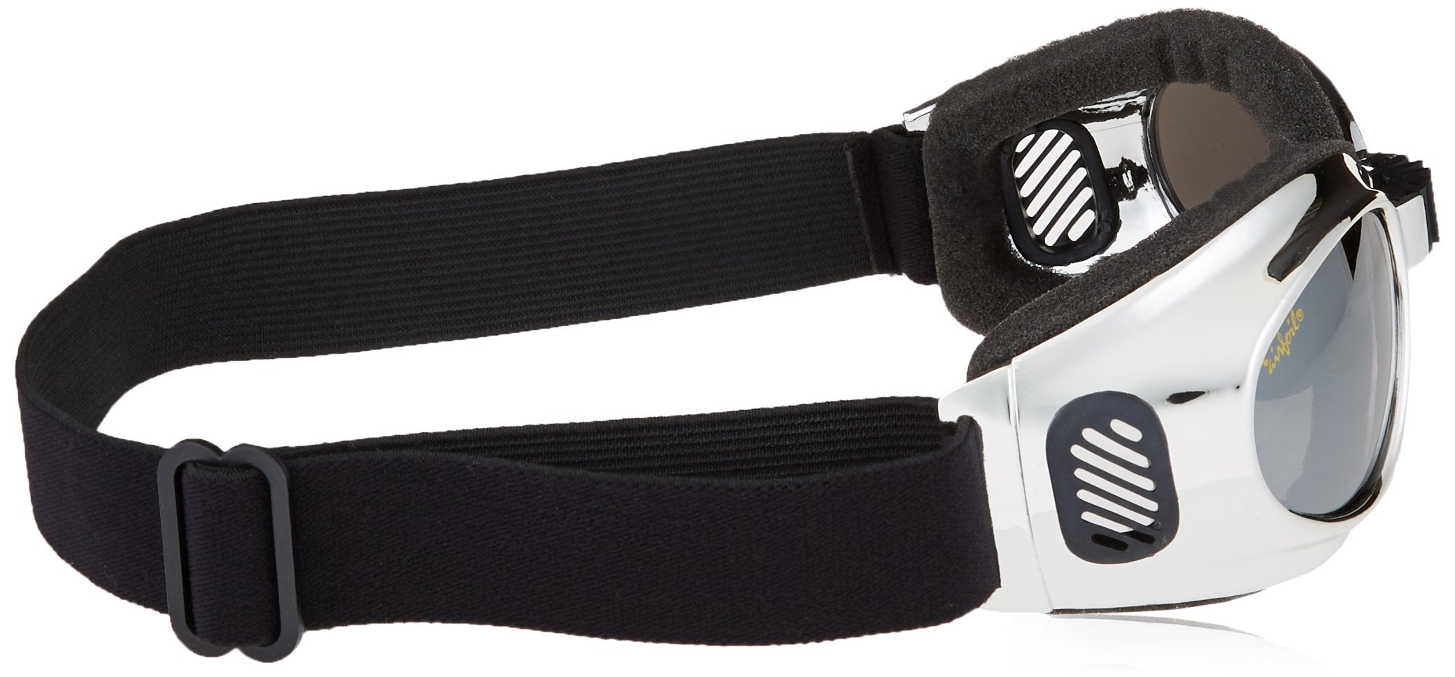 Pacific Coast Airfoil Goggles (Chrome Frame/Silver Mirror Lens)