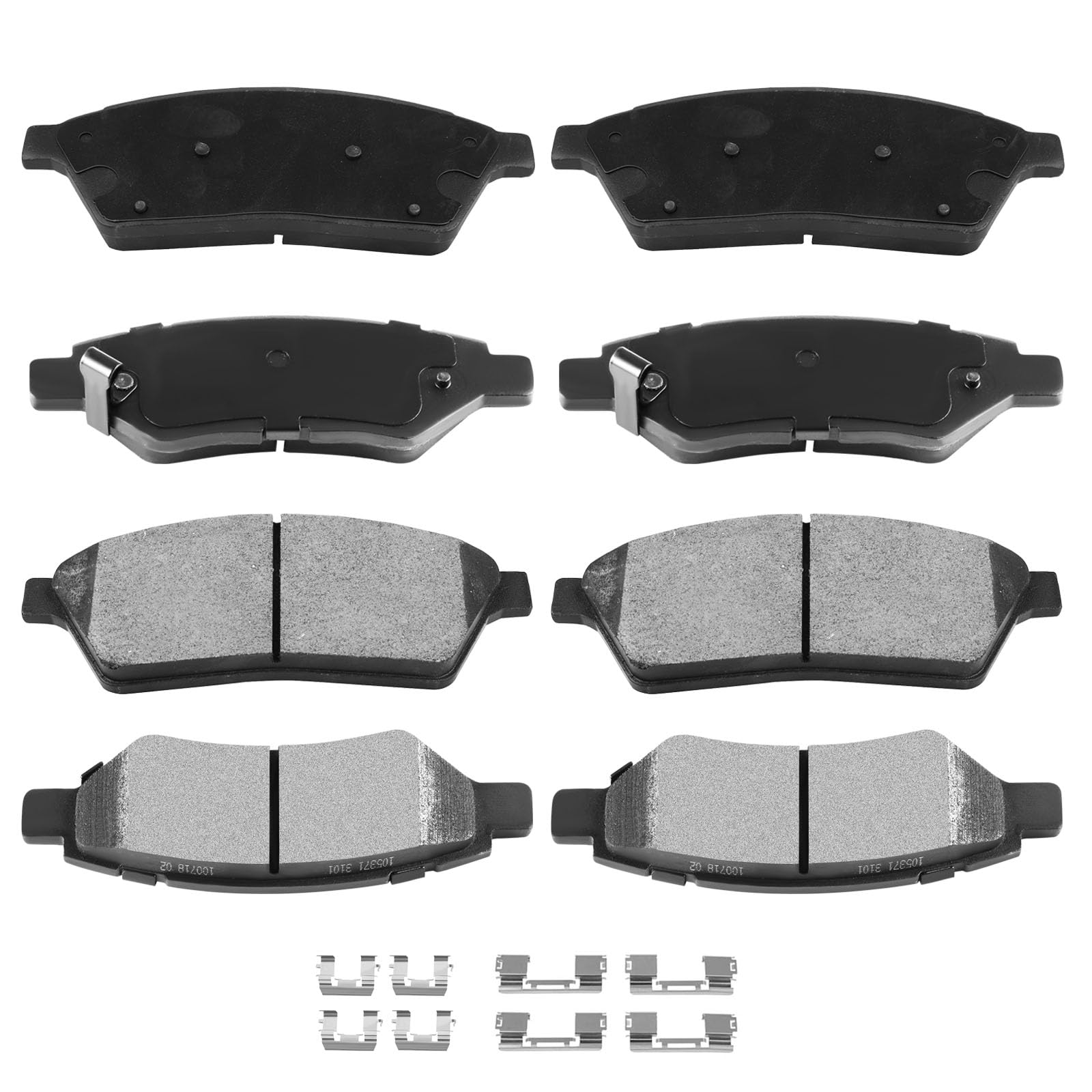Automuto 8Pcs Front & Rear Ceramic/Semi-Metallic Disc Brake Pads Set D1422 D1337 For Cadillac Srx 2010-2016,For Saab 9-4X 2011
