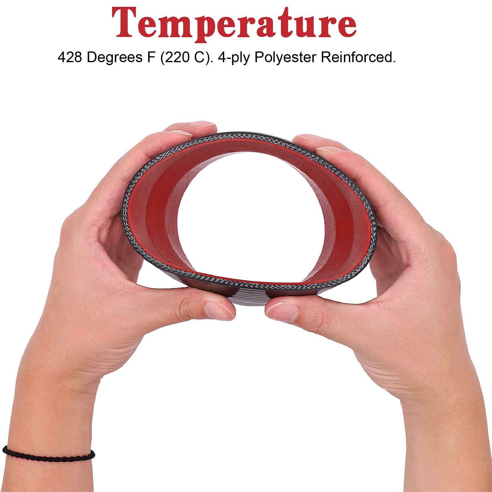 Straight Reducer Coupler Silicone Hose Id 2Inch To 2.5Inch 4-Ply With Stainless Steel T-Bolt Clamp For Turbo/Intercooler/Intake