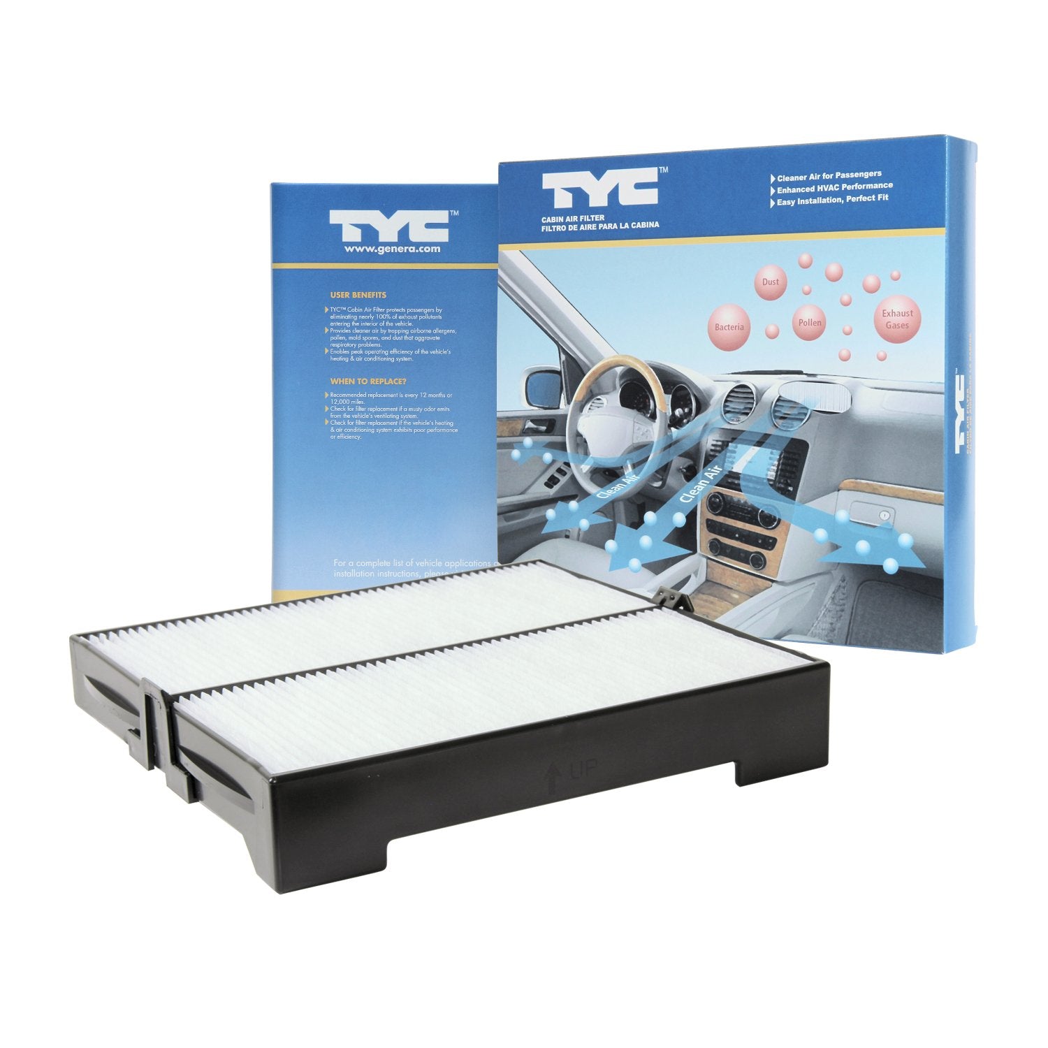 TYC Cabin Air Filter Compatible with 2003-2008 Subaru Forester
