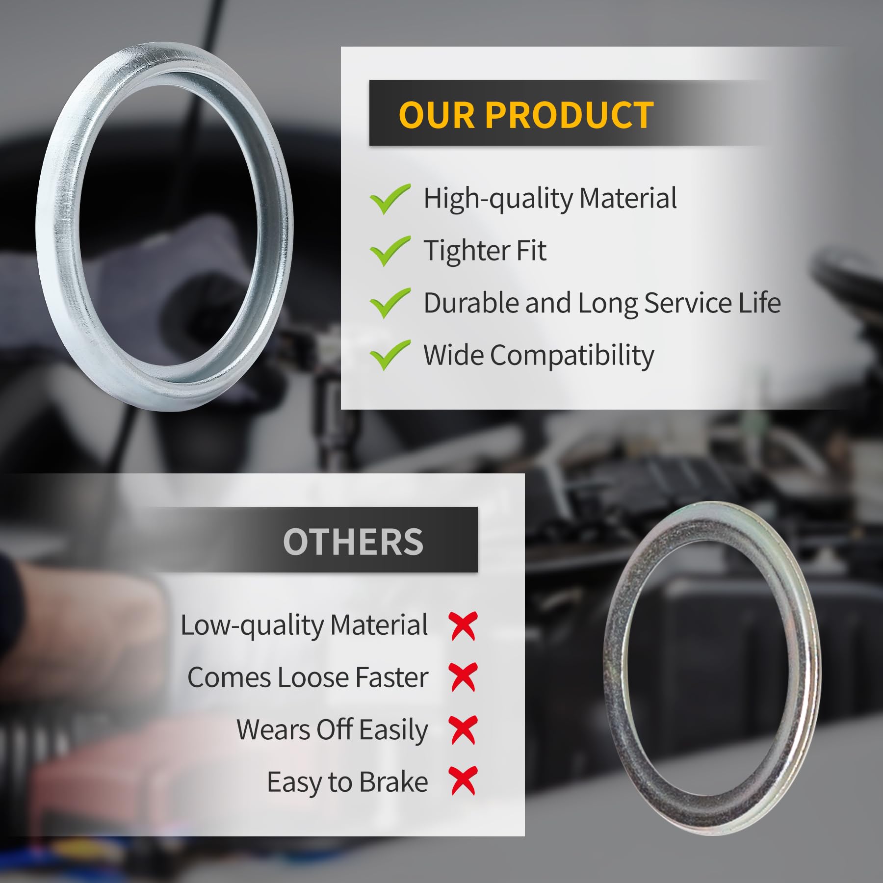 Luxlead 20 Pcs M16 Oil Drain Plug Gasket Crush Washer Compatible With Subaru Outback Legacy Impreza Forester Brz Xv Crosstrek, R