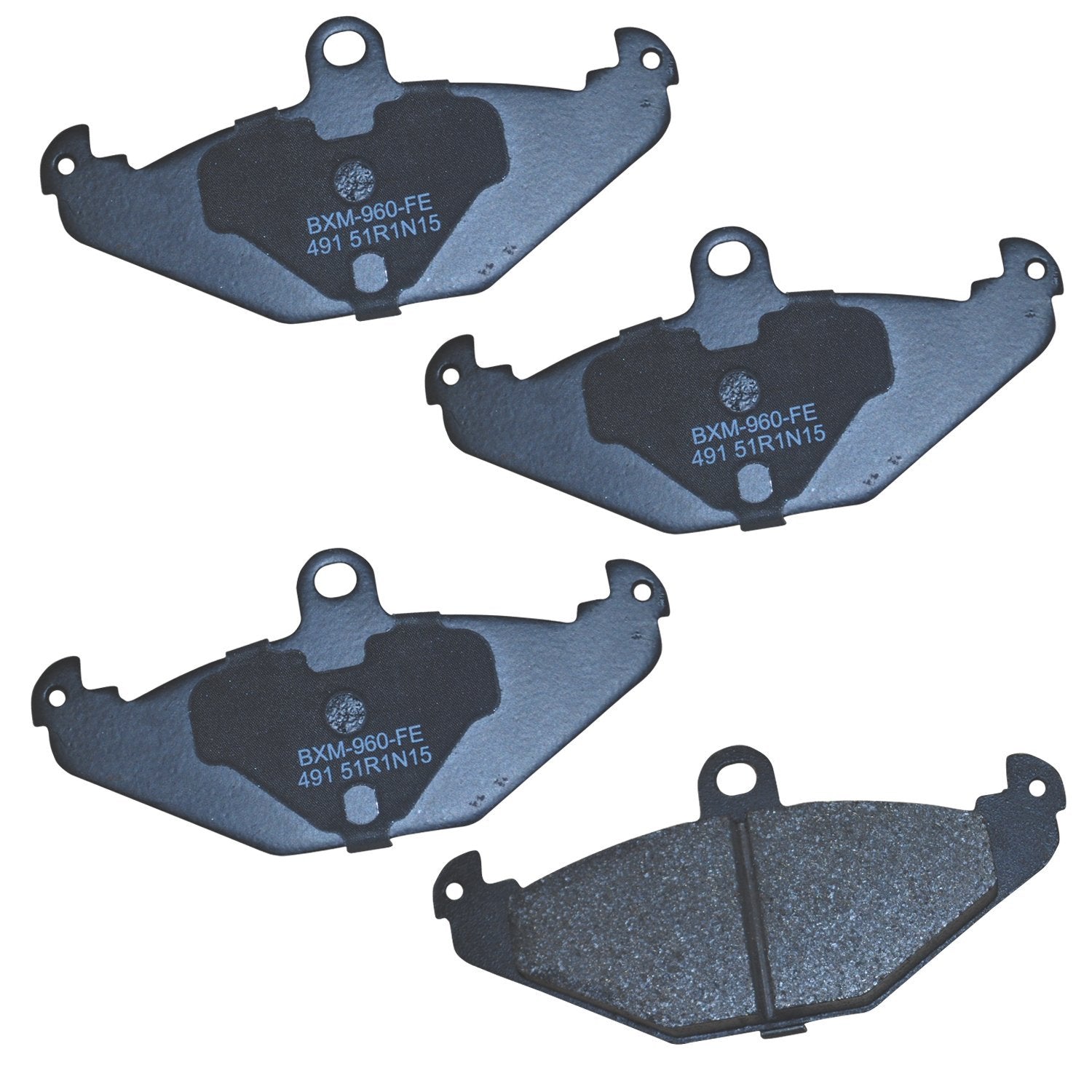 Bendix Premium Sbm491 Semi-Metallic Rear Brake Pads For Select Models Dodge Monaco, Viper, Eagle Premier, Lotus Elise, Esprit, E