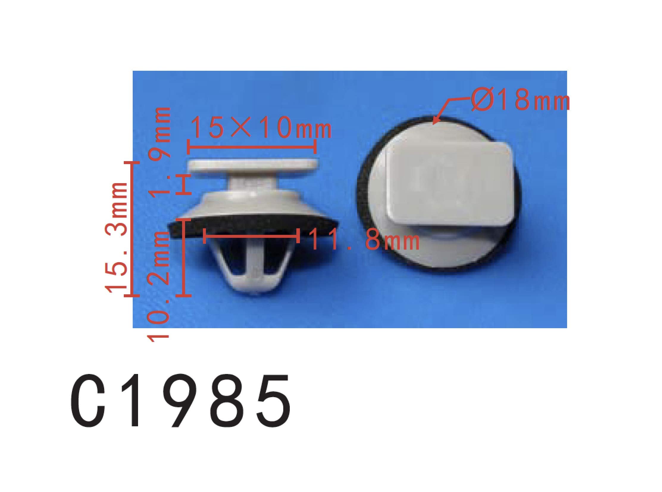 Autobahn88 Retainer Clip For Skirt Panel, Compatible With Mazda (Oem: Kd5351Sj3A) (Pack Of 20)