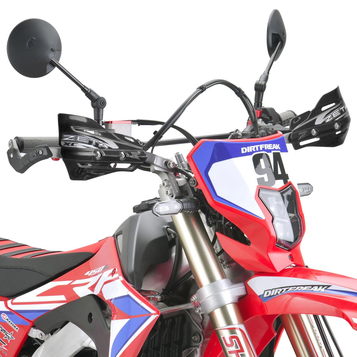 Zeta Xc Protector Black Hand Shields (Pair) For Armor Handguards