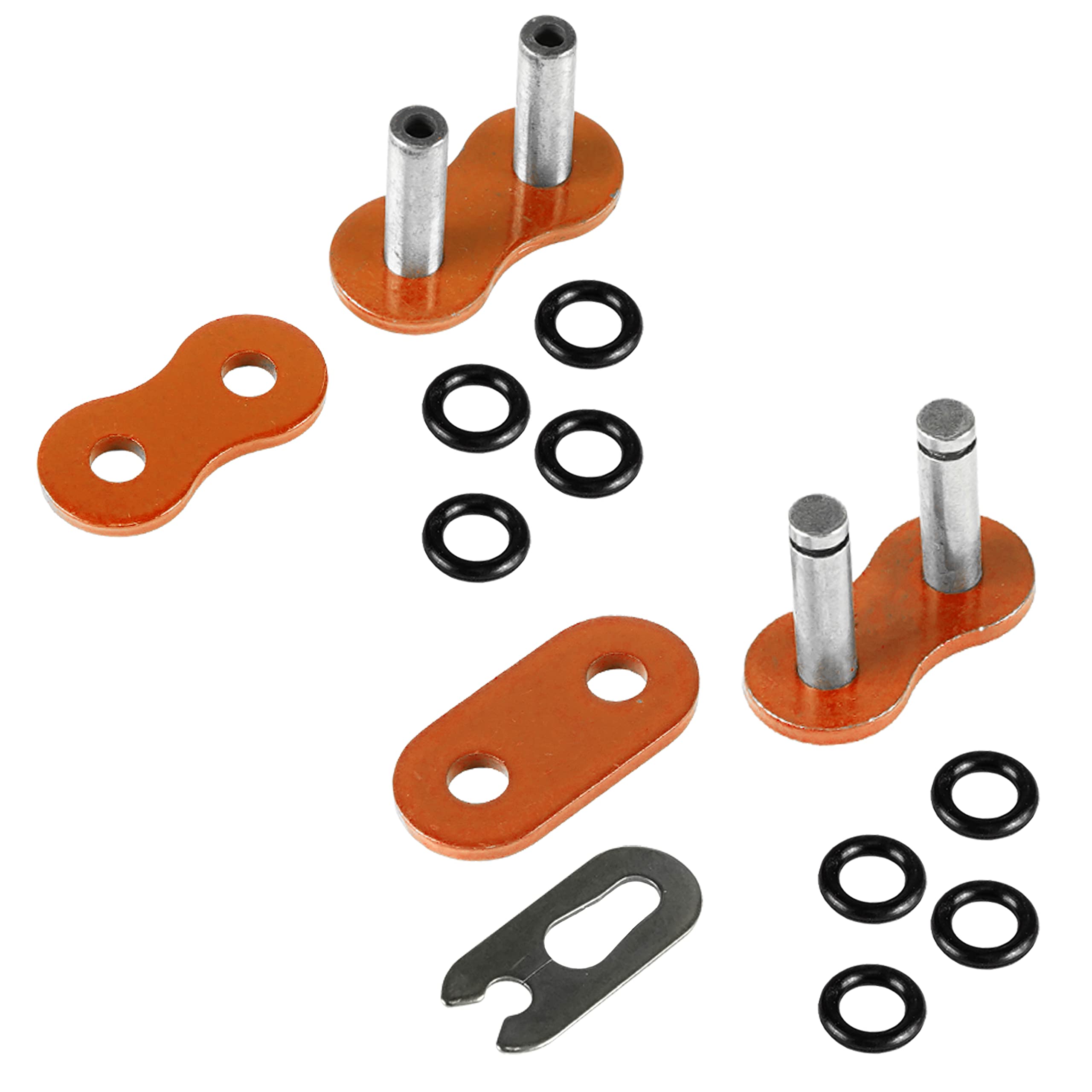 Caltric O-Ring Orange Drive Chain Compatible With Ktm 450Exc 450 Exc 450-Exc Racing 2003-2010