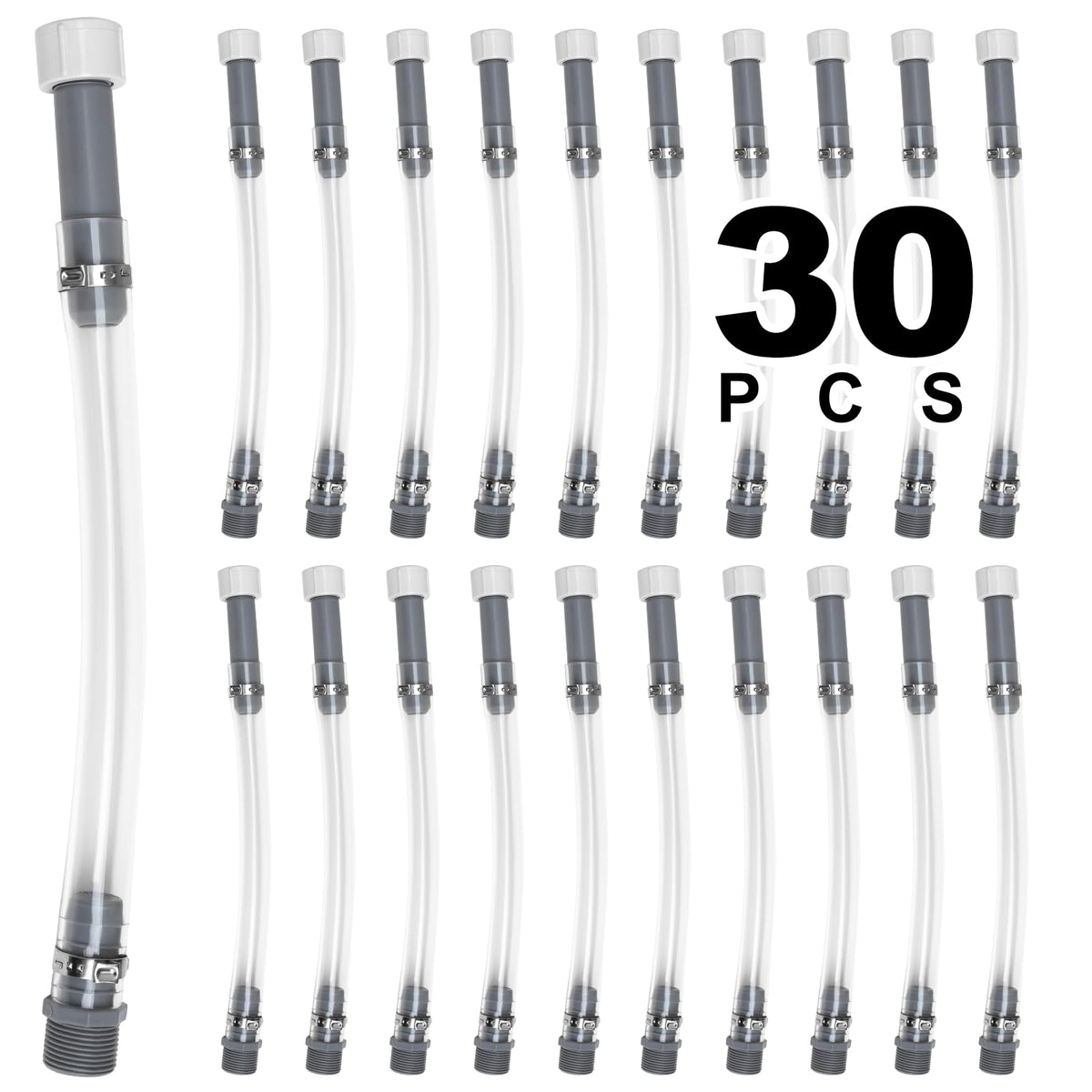 Mapleza 30 PCS Fuel Jug Hose Perfect for LC2 Jugs Gas Can Hoses Replacement Racing VP Fuel Jug Hose Gas Can Nozzle Suitable for 