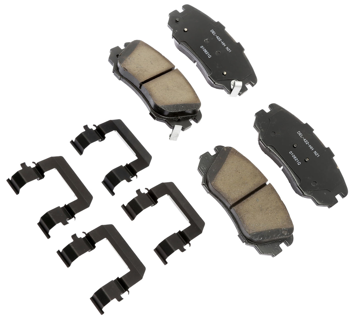 ACDelco Professional 17D1421CHF1 Ceramic Front Disc Brake Pad Kit with Clips