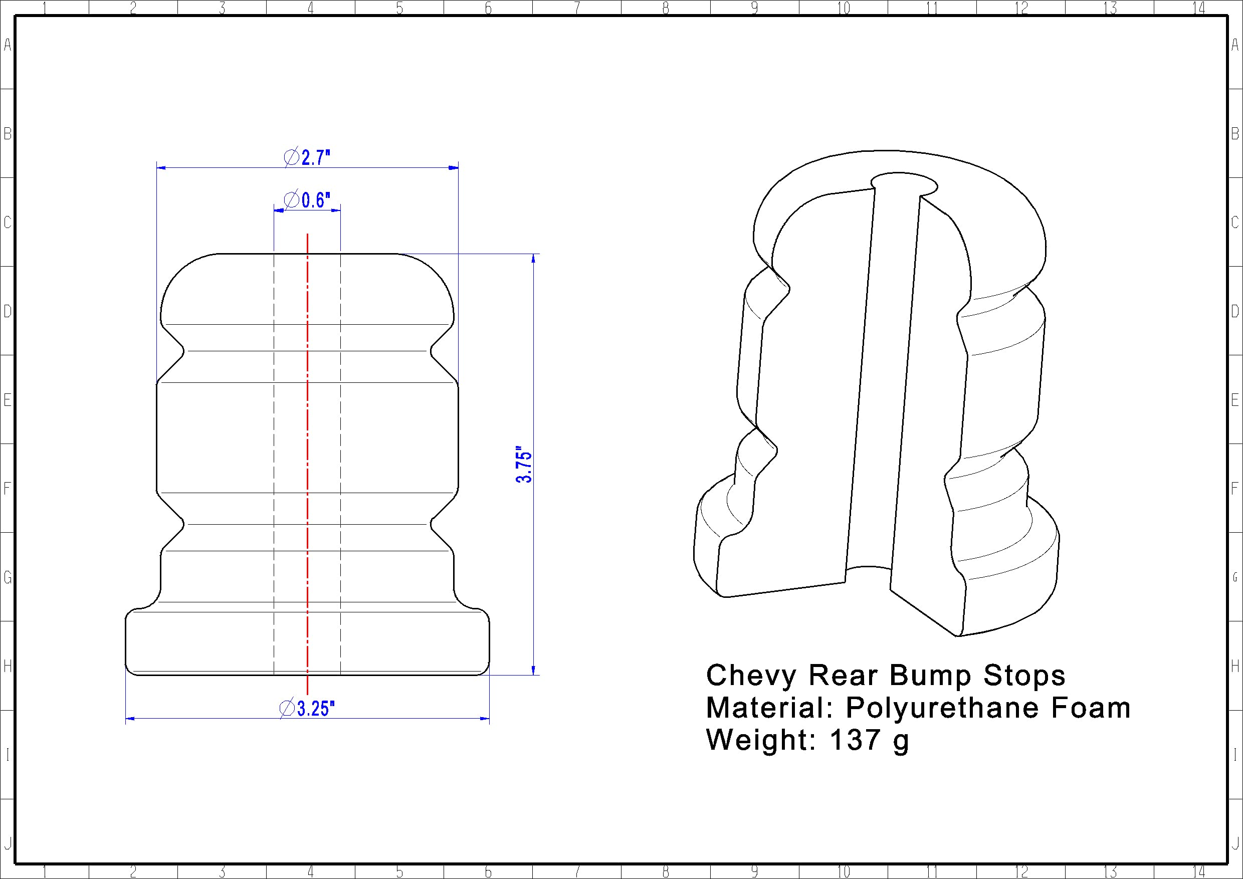Autoacc Rear Bump Stops Axle Bumper Compatible with Chevy Tahoe Suburban Yukon 2000-2020, Avalanche 2002-2013, Escalade 2002-202