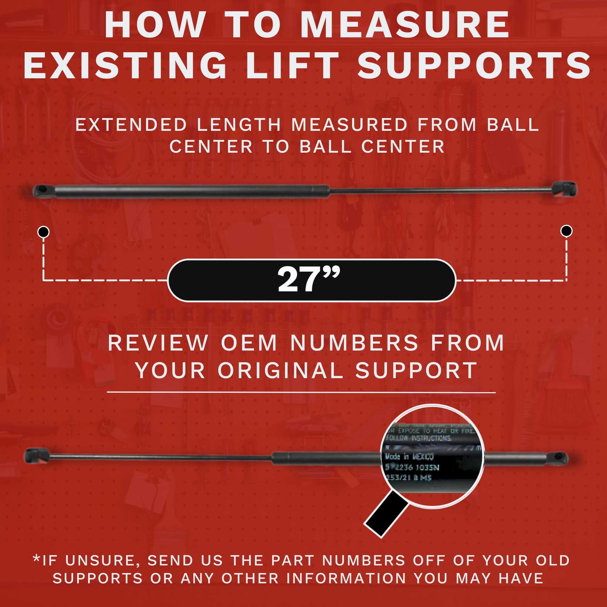 Lift Supports Depot Qty (2) Replacement Undercover Ez Release Lift Supports 27 Inch X 45Lbs St270Ed1-45 Shocks Struts