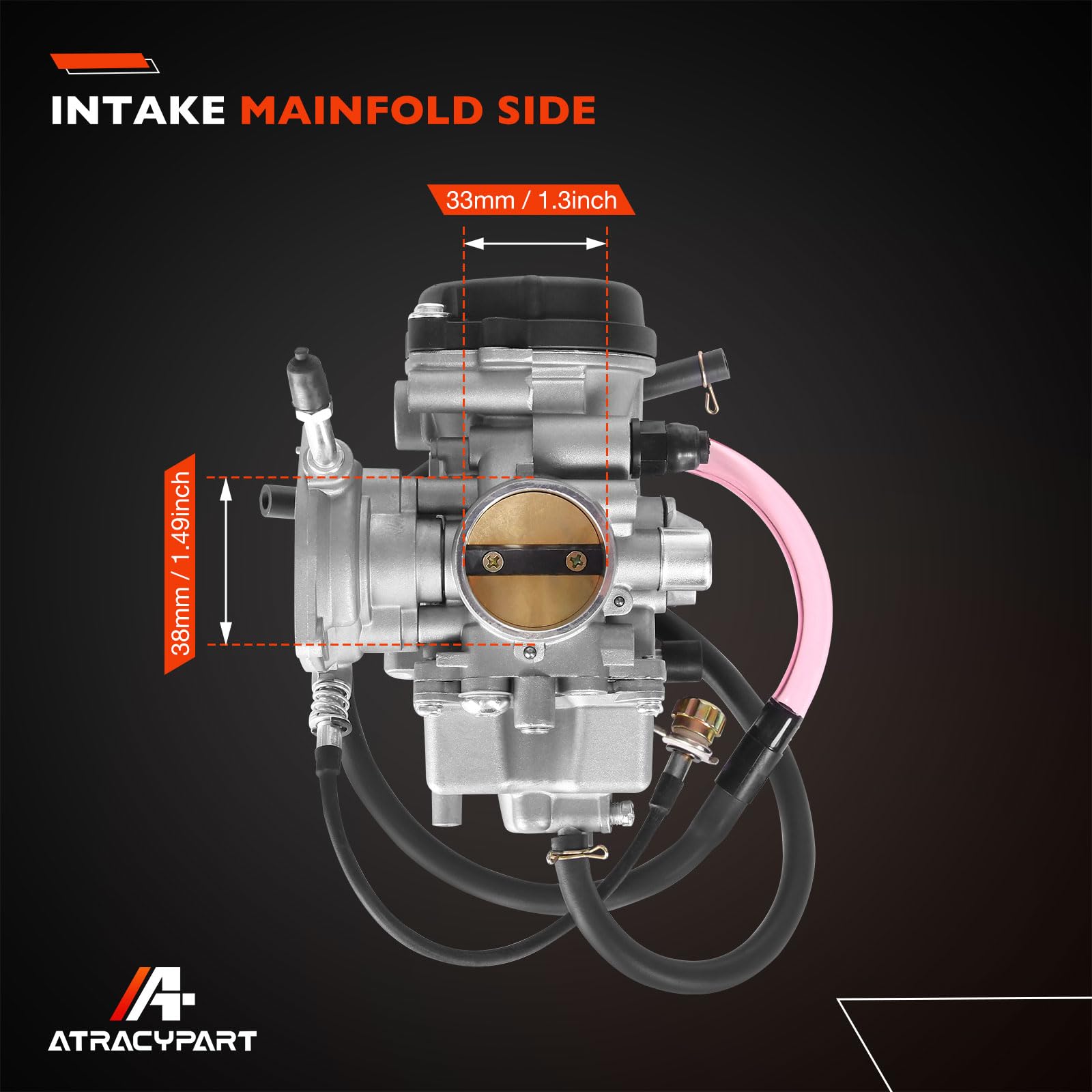 Carburetor Fits Yamaha 2000-2006 Kodiak 400 Yfm400 & Big Bear 400 & Bruin 350,2007-2012 Grizzly 350 Grizzly 450,2006-2009 Wolver