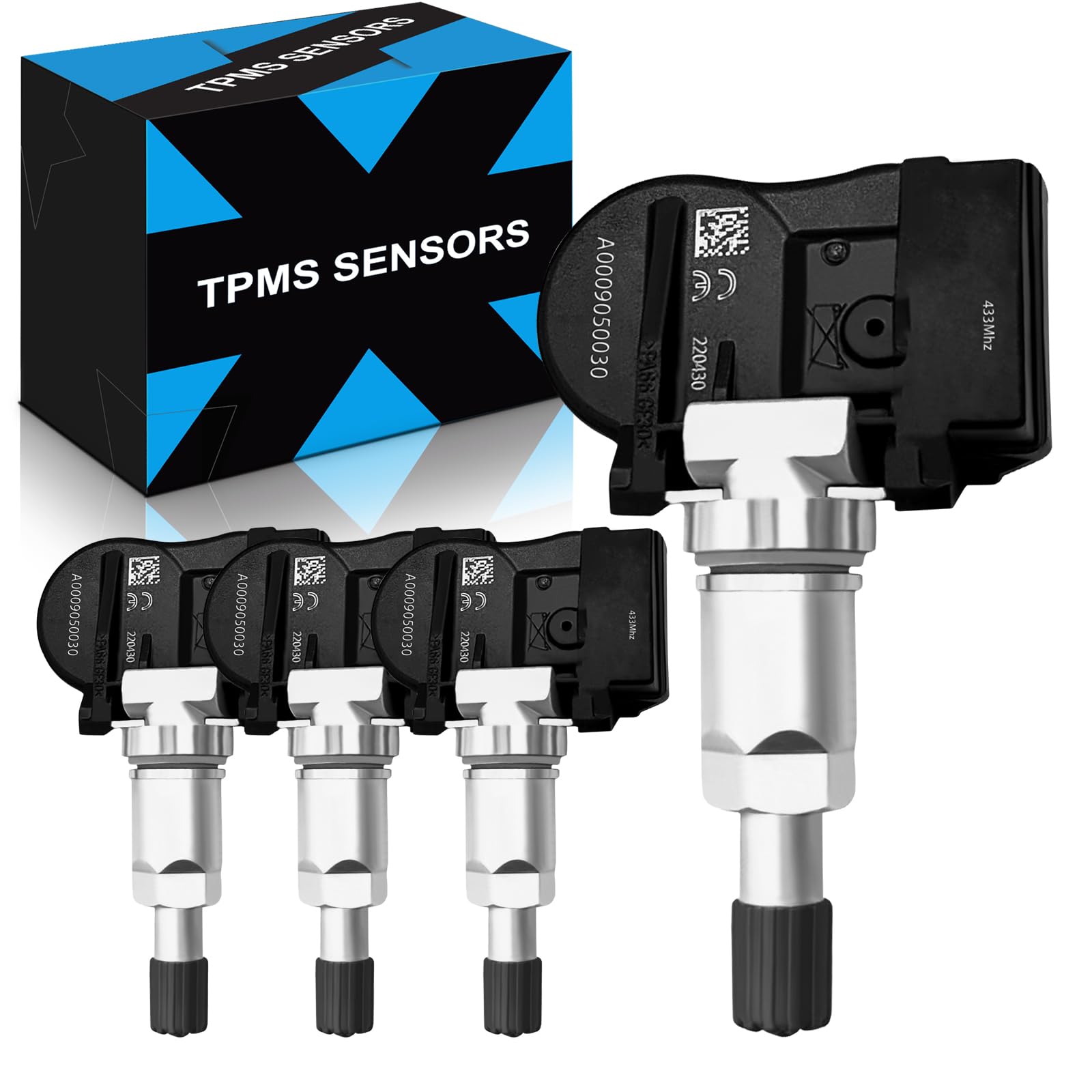 Yzhidianf A0009050030 Pre-Programed Tire Pressure Sensor Fit For:-Benz C300 C350 E300 E350 Ml350 Ml550 R350 S63 Amg Slk300 Sls A