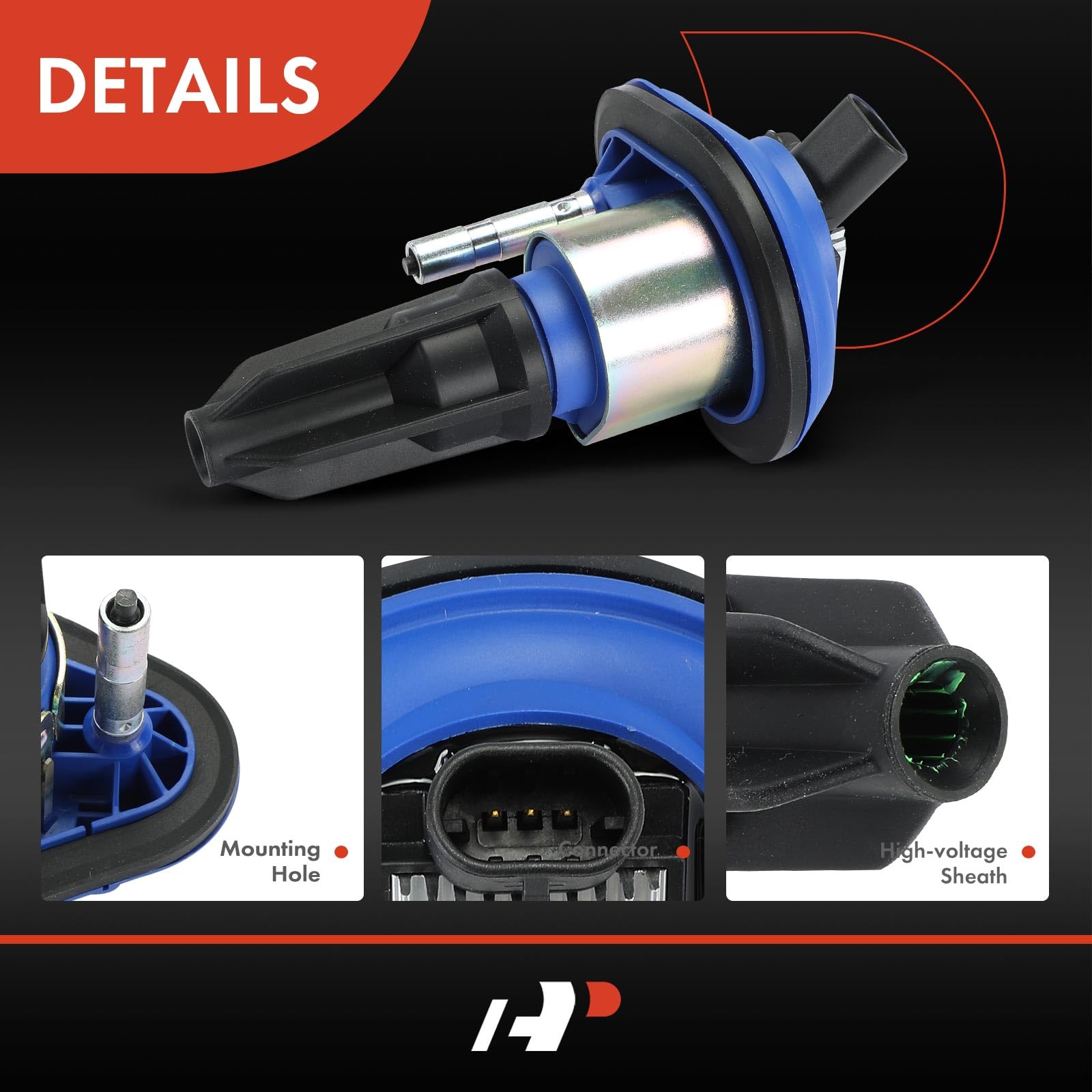 A-Premium (Blue) Engine Ignition Coil Pack Compatible With Chevy Colorado 2004-2006 & Gmc Canyon 2004-2006 & Hummer H3 2006 & Is