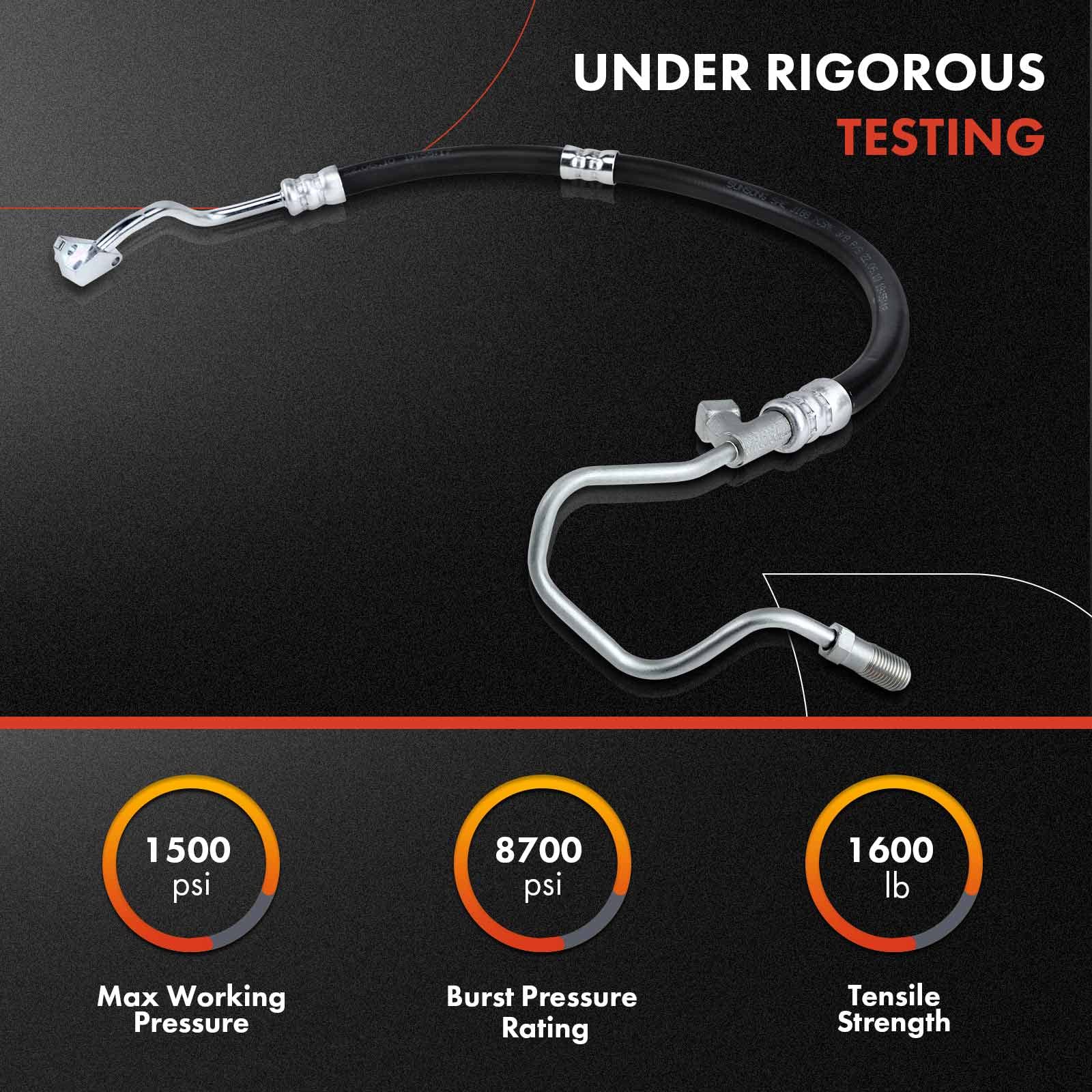 A-Premium Power Steering Pressure Hose Line Assembly Compatible With Chevrolet Silverado 1500, Silverado 2500, Suburban 1500, Ta