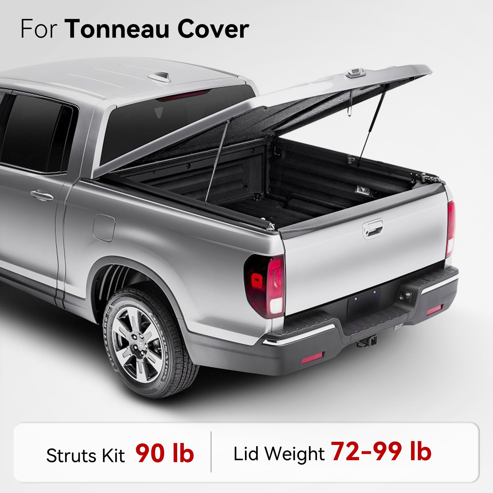 Vepagoo 36 Inch Gas Strut 90Lb/400N Heavy Duty Lid Gas Struts Shock Lift Support Spring For Tonneau Cover Rv Kitchen Door Truck