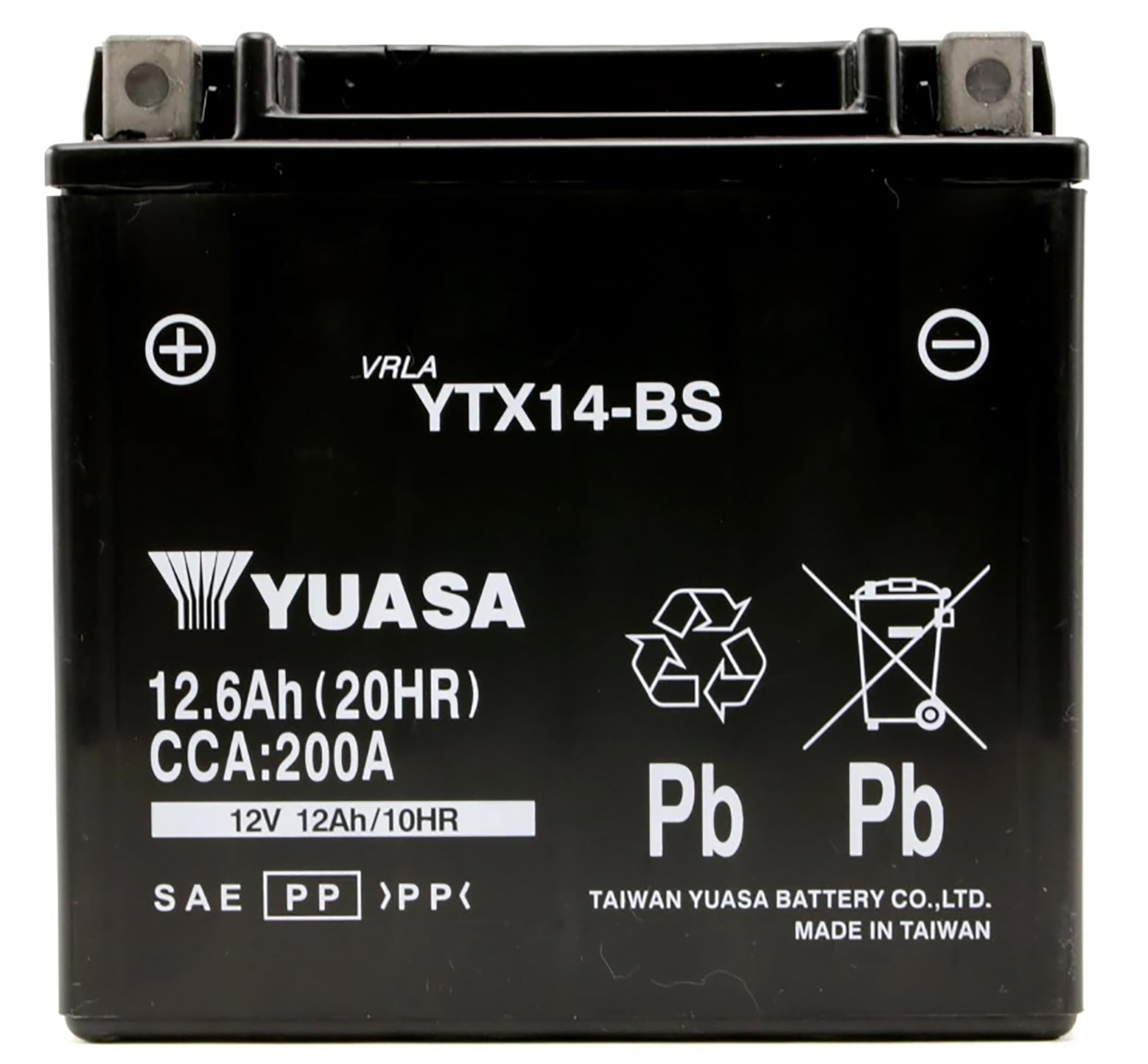 Yuasa Ytx14-Bs Battery For Honda Fl 400 R Pilot 1989-90